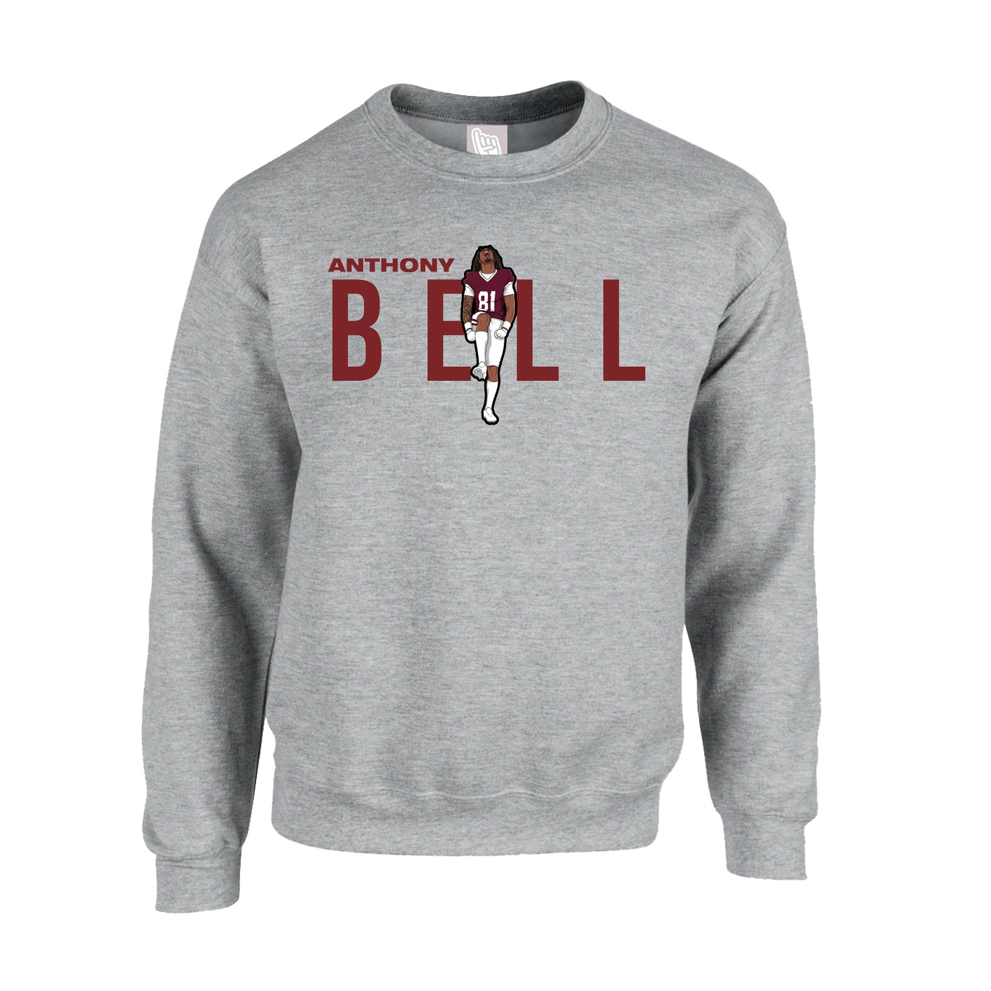 Fleece Crew — Player Name in Grey