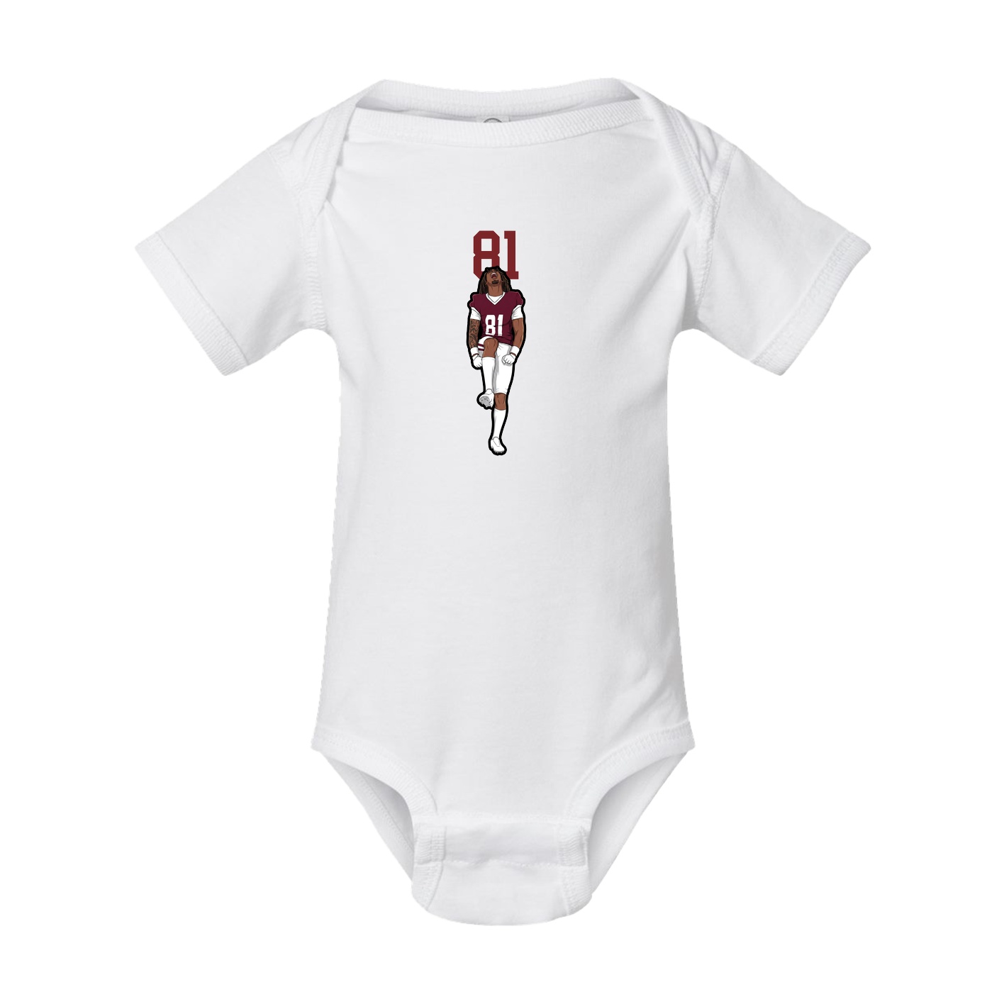 Baby Onesie — Number Top in White