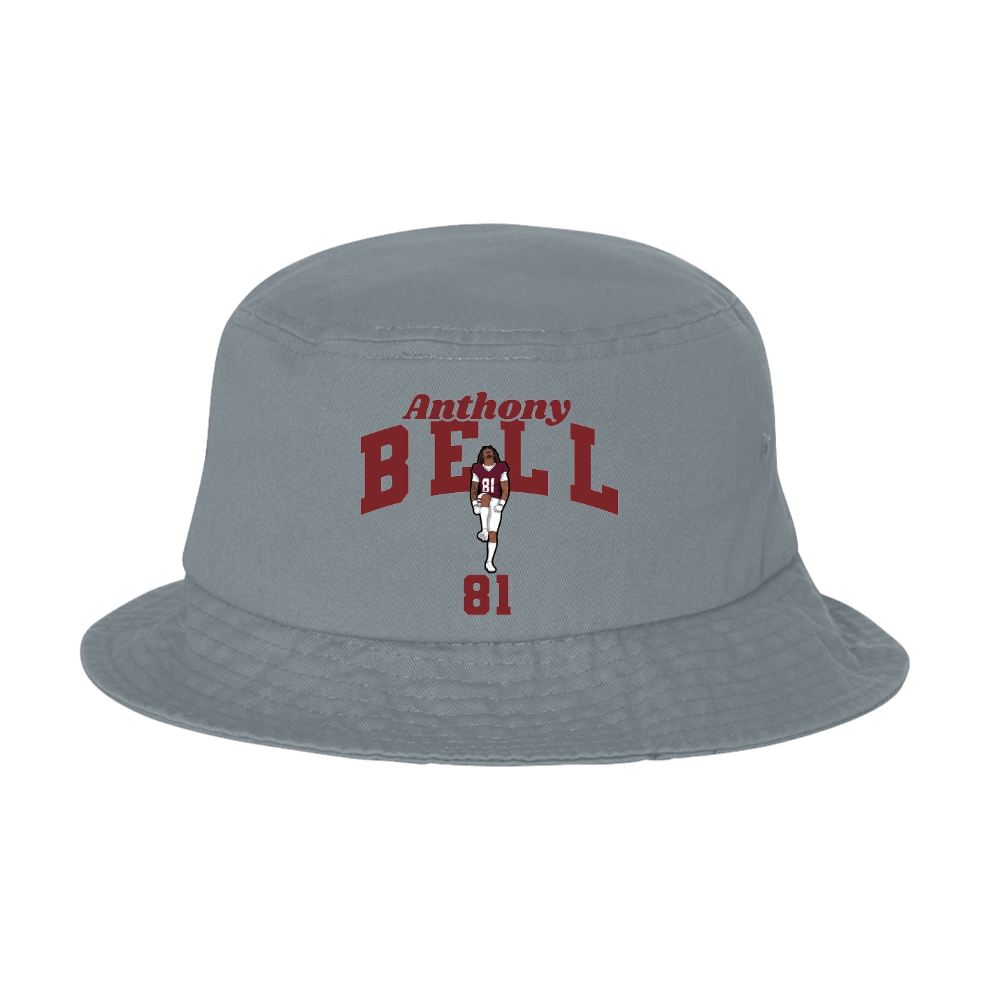 Bucket Cap — Signature Arch in Grey
