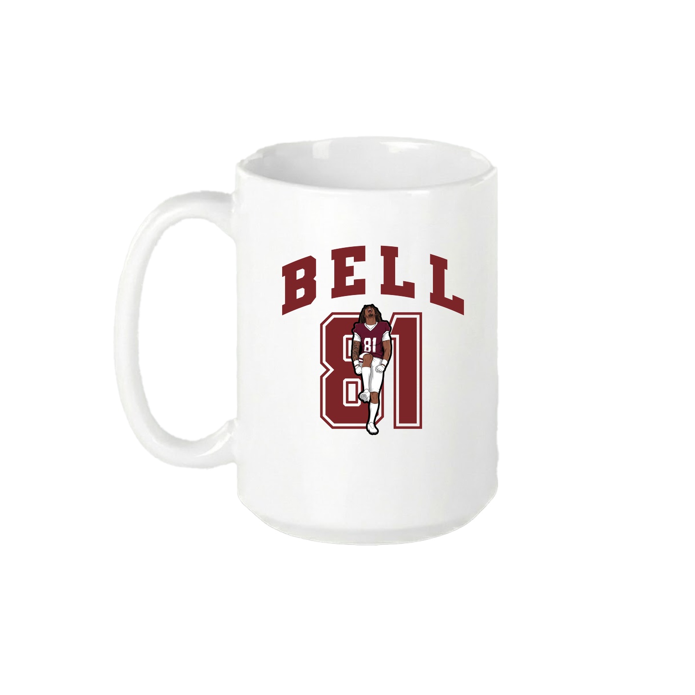 15oz Coffee Mug — Number in White