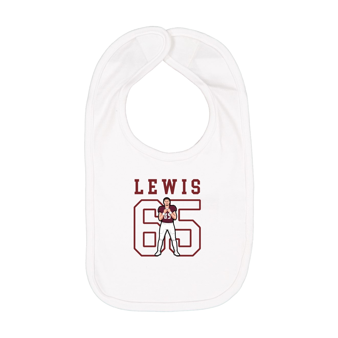 Infant Bib — Shirsey in White