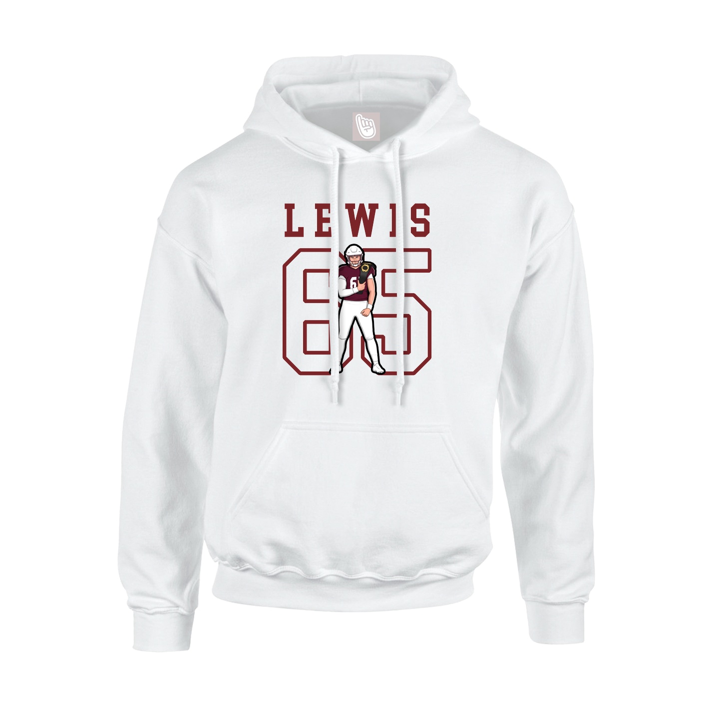 Hoodie — Shirsey in White