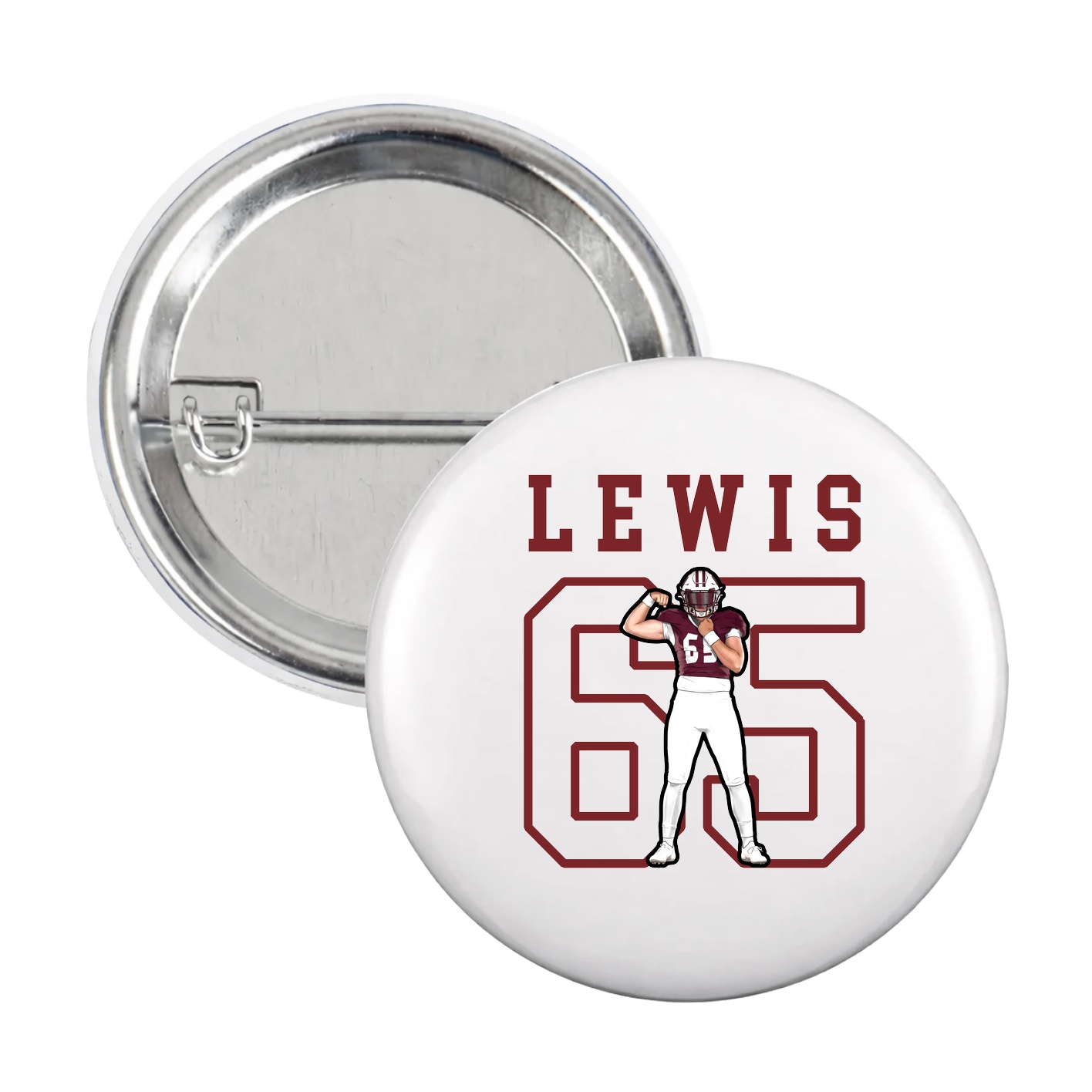 Game Day Button — Shirsey in White