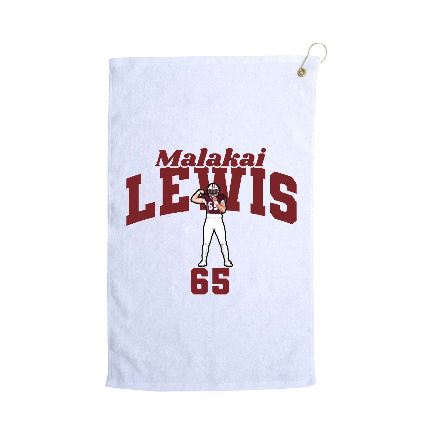 Golf Towel — Signature Arch in White