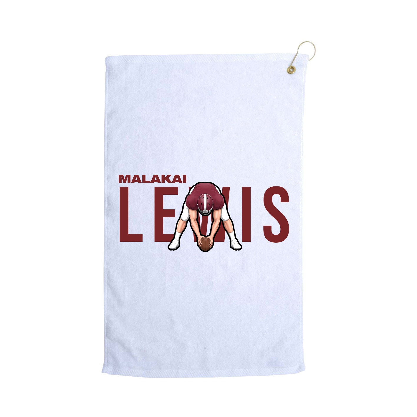 Golf Towel — Player Name in White