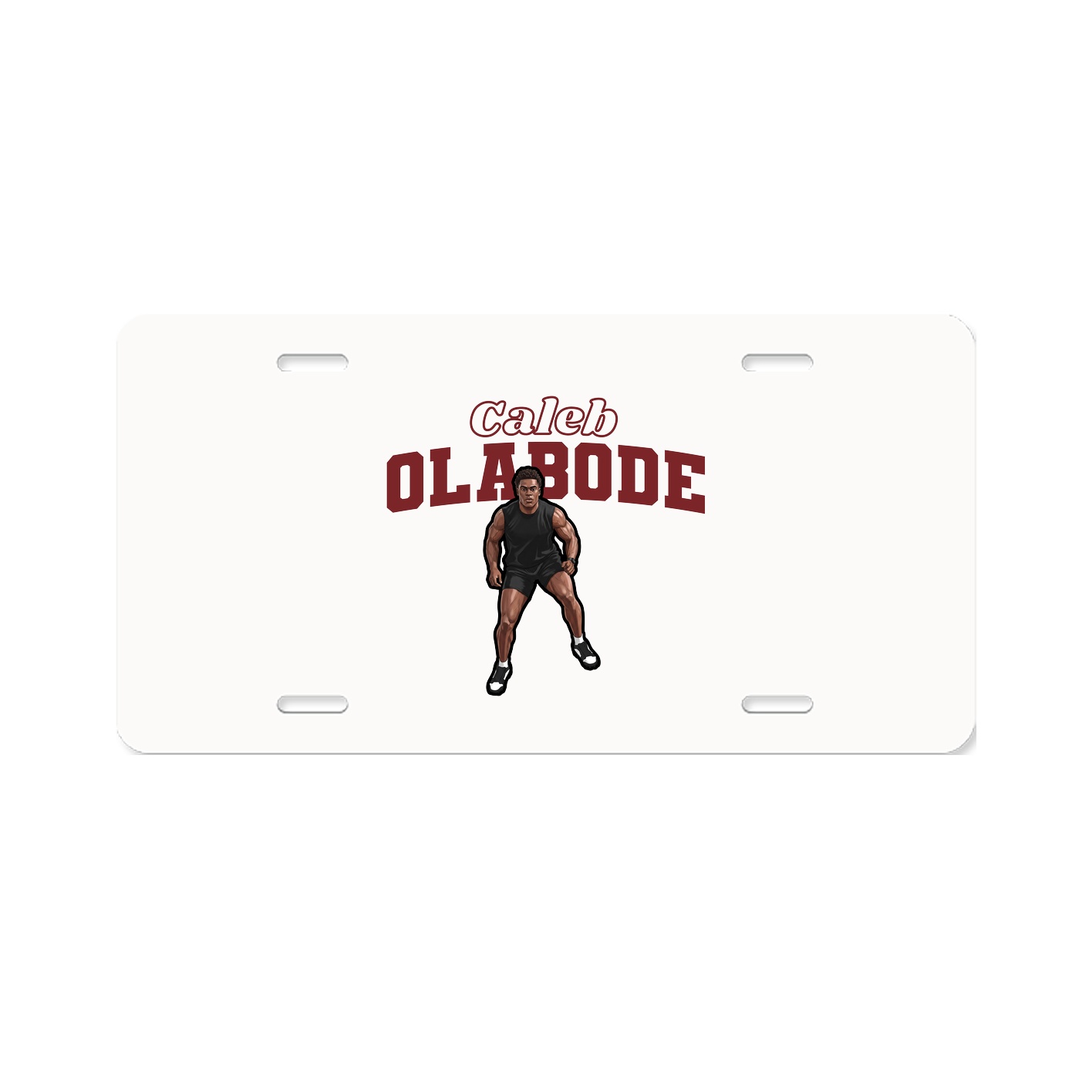 License Plate — Name Arch in Classic