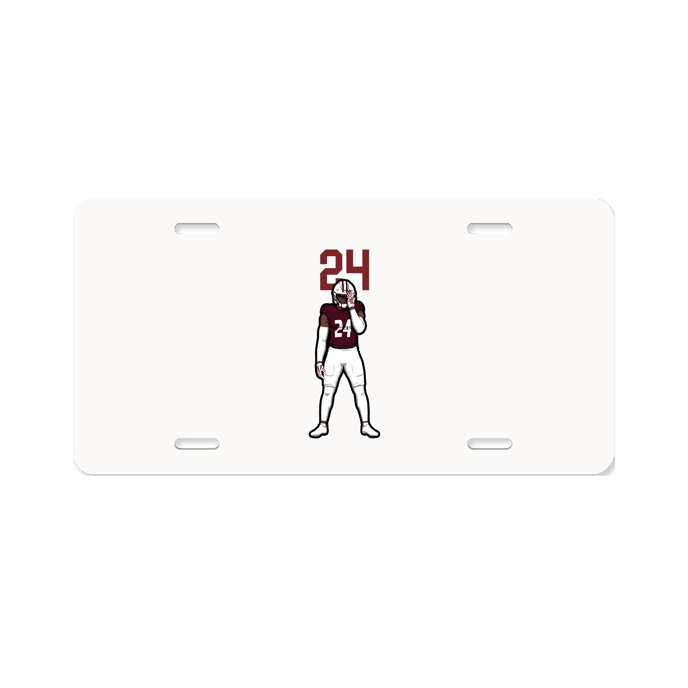 License Plate — Number Top in Classic