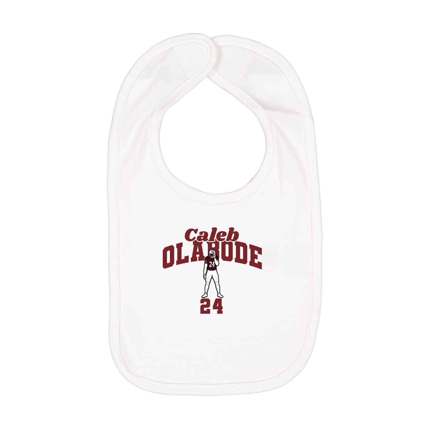 Infant Bib — Signature Arch in White