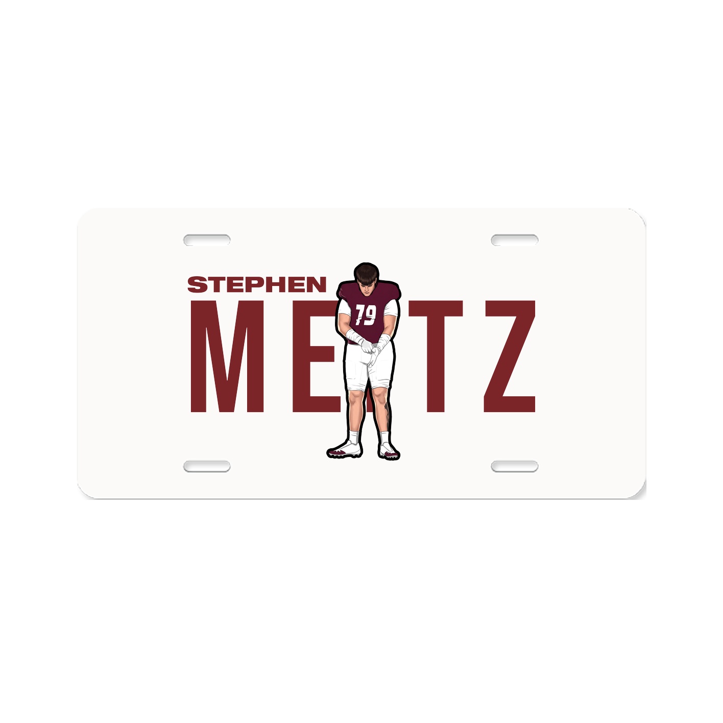 License Plate — Player Name in Classic