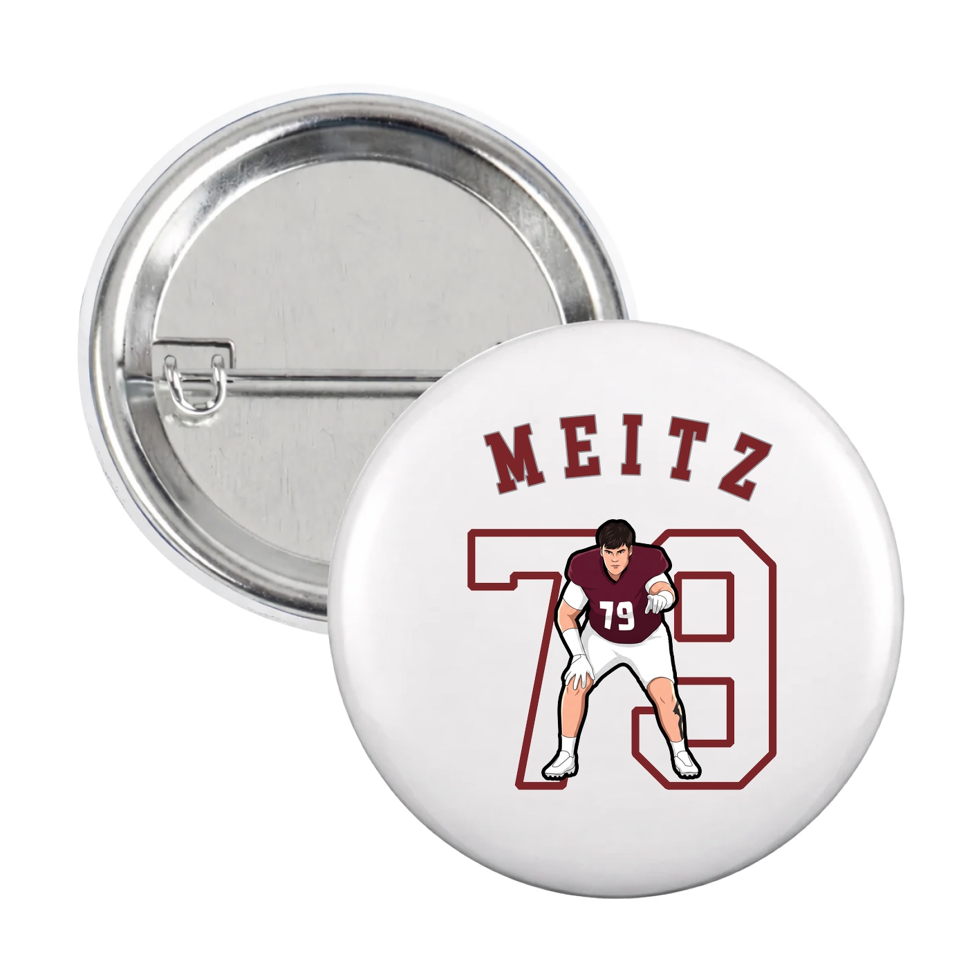 Game Day Button — Shirsey Arch in White