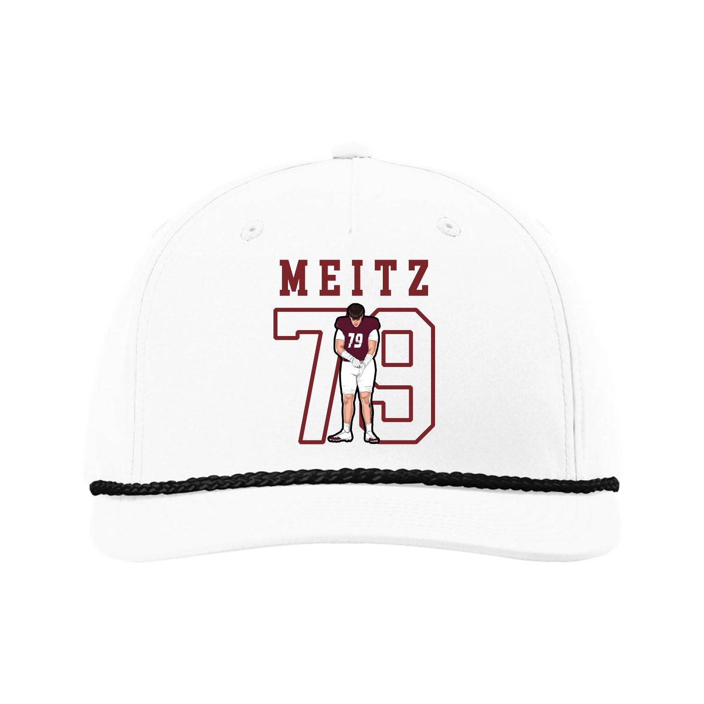 Five-Panel Classic Rope Cap — Shirsey in White