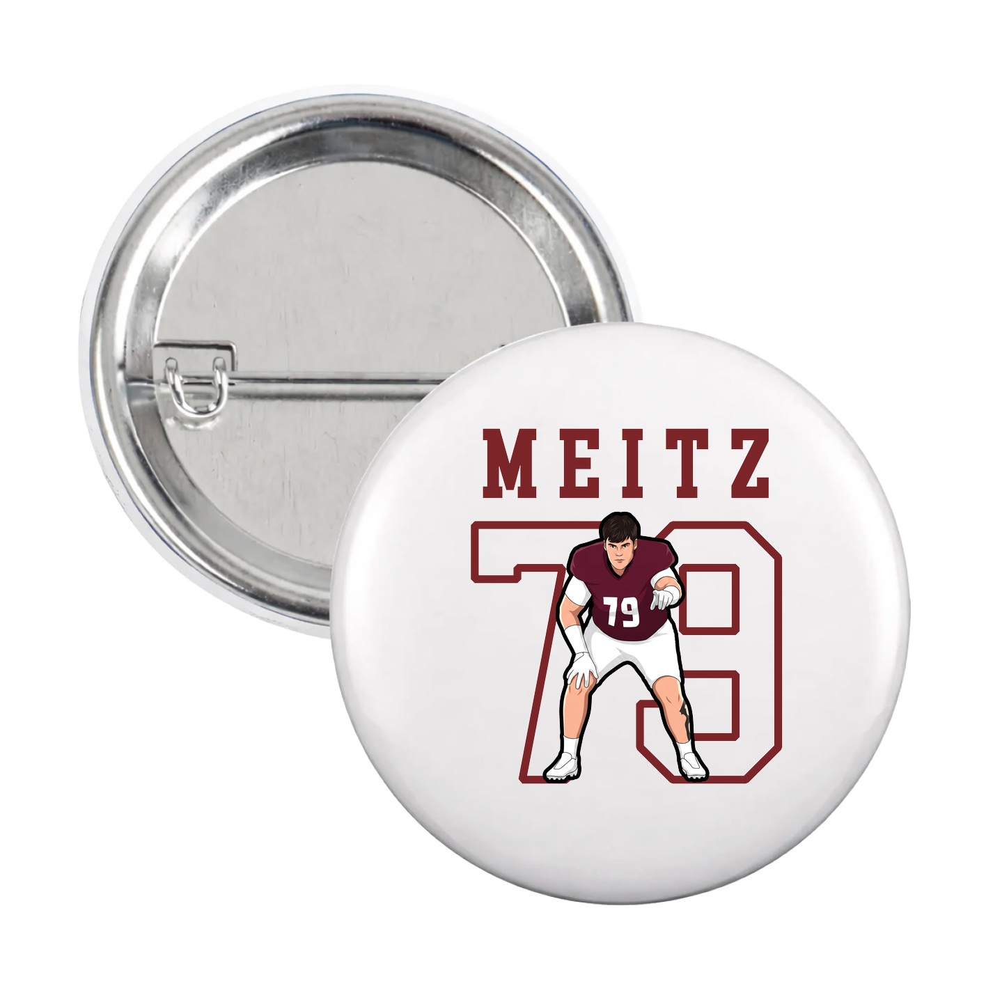 Game Day Button — Shirsey in White