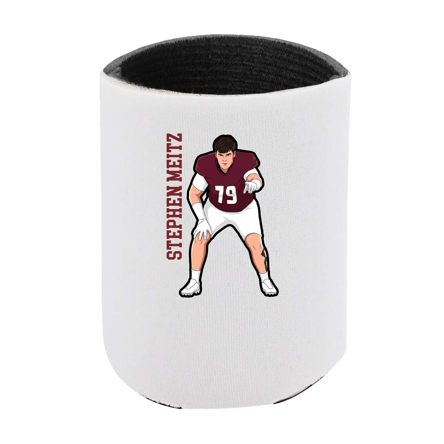 Can Holder — Name Vertical in White