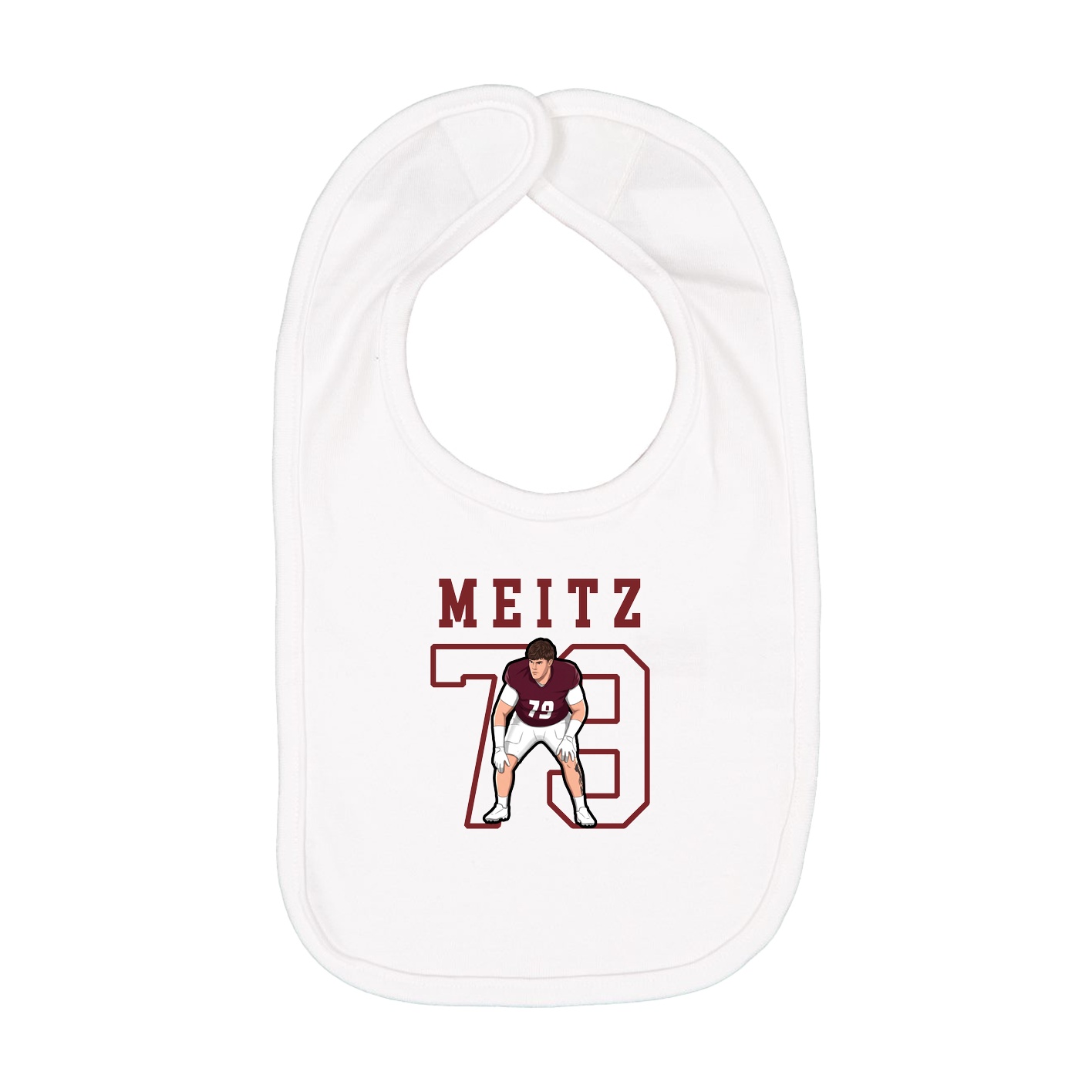 Infant Bib — Shirsey in White