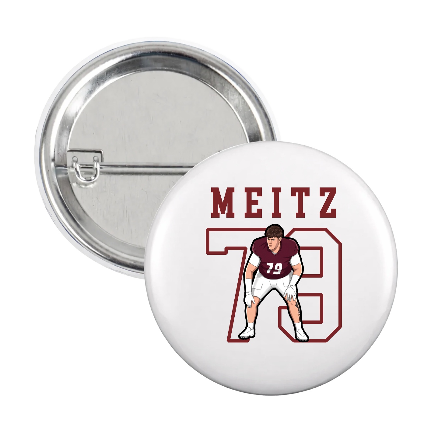 Game Day Button — Shirsey in White