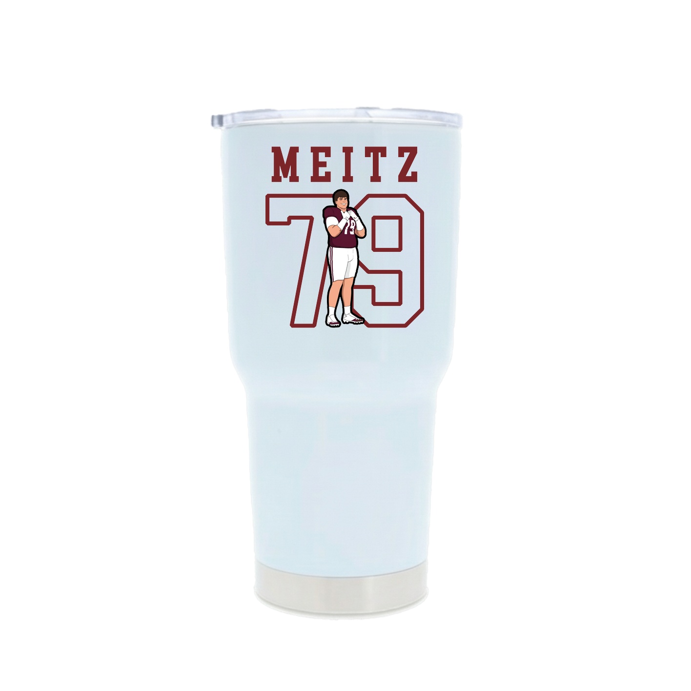 30oz Stainless Steel Tumbler — Shirsey in White