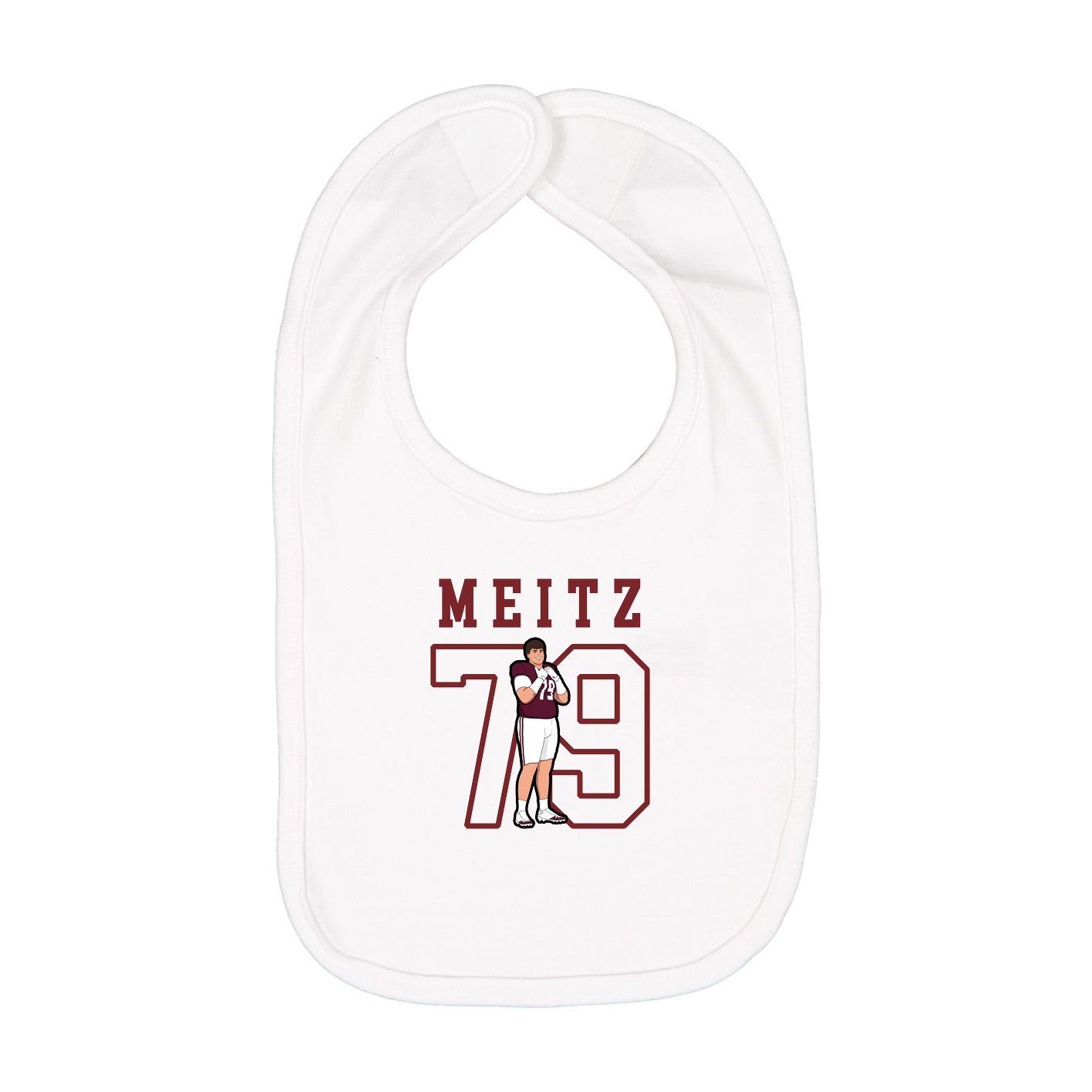 Infant Bib — Shirsey in White