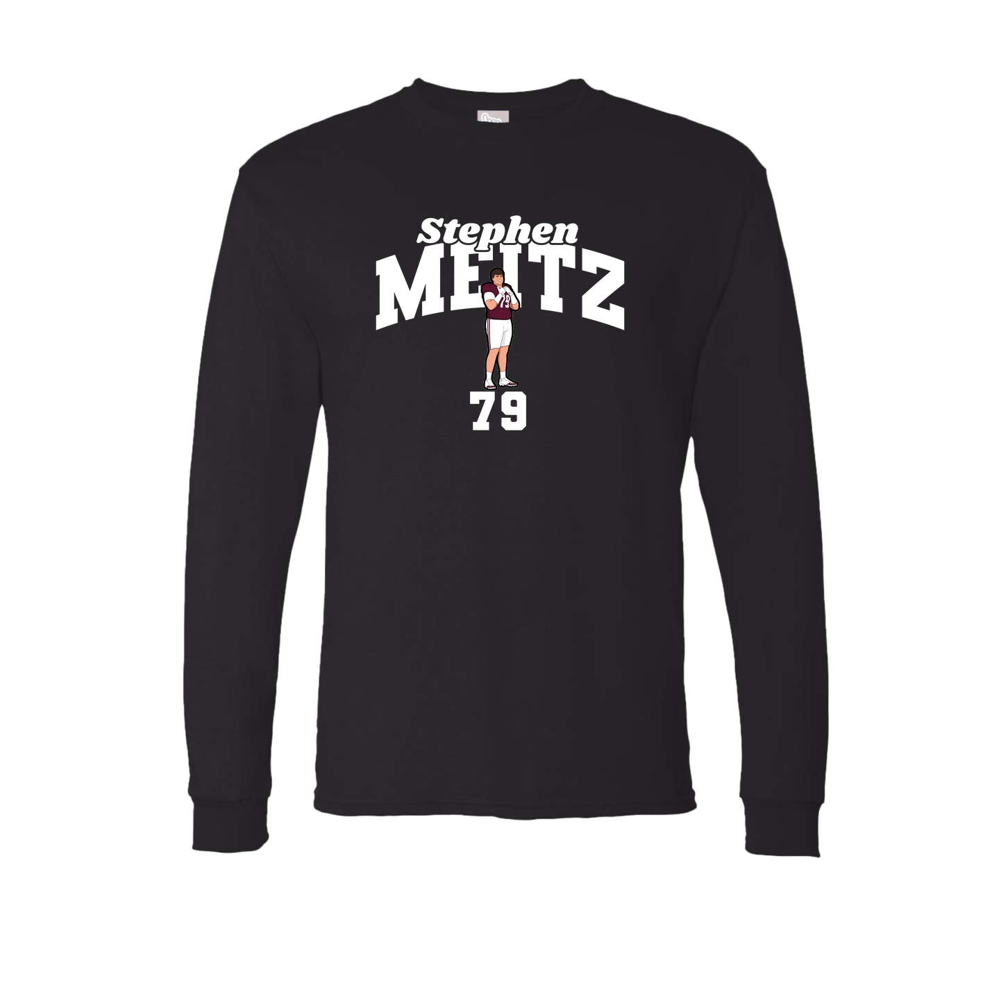 Long Sleeve Tee — Signature Arch in Black