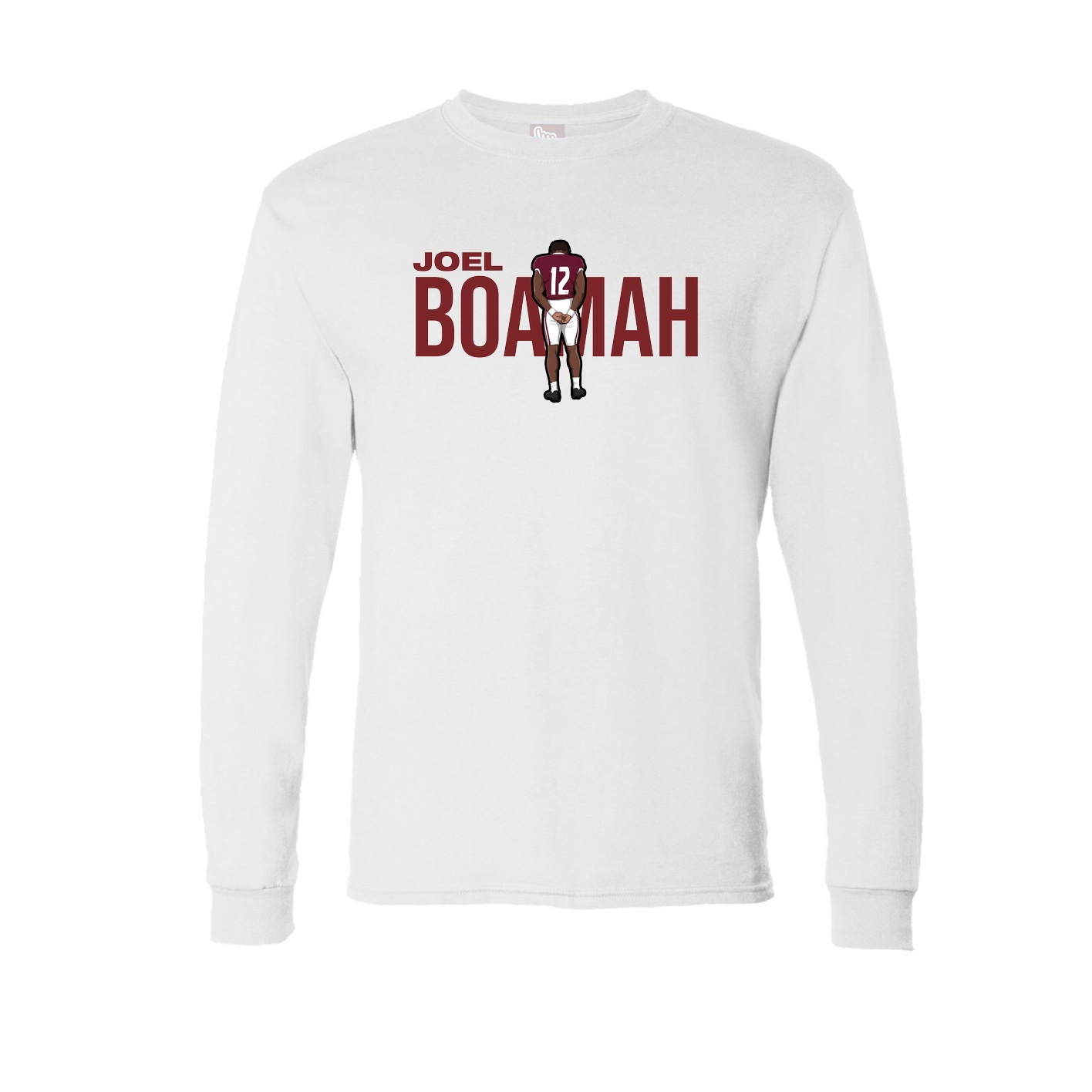 Long Sleeve Tee — Player Name in White