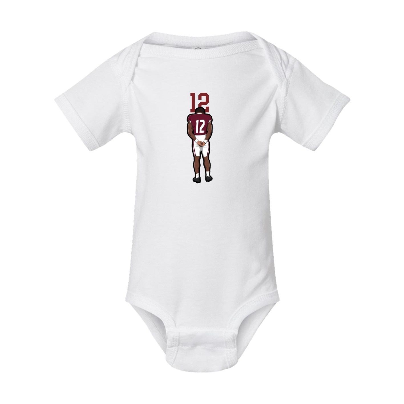 Baby Onesie — Number Top in White