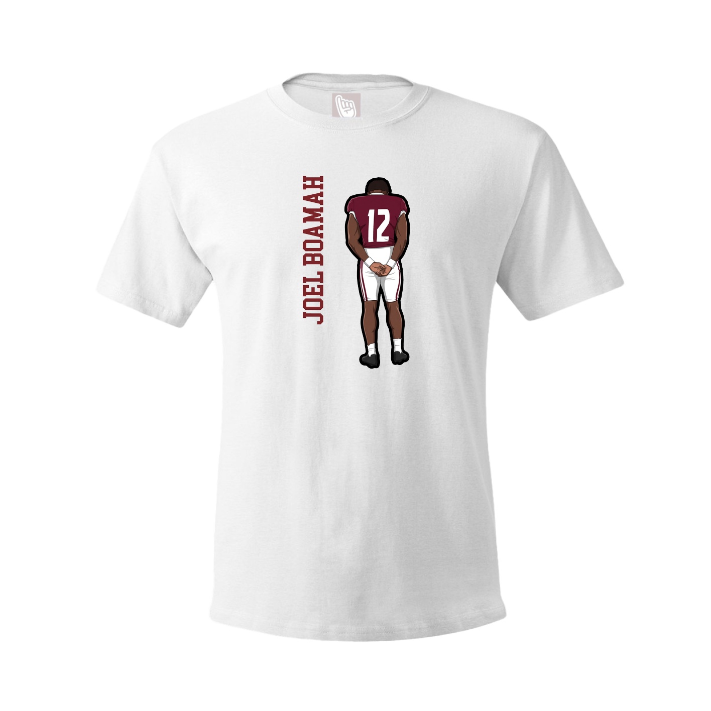 Youth Tee — Name Vertical in White