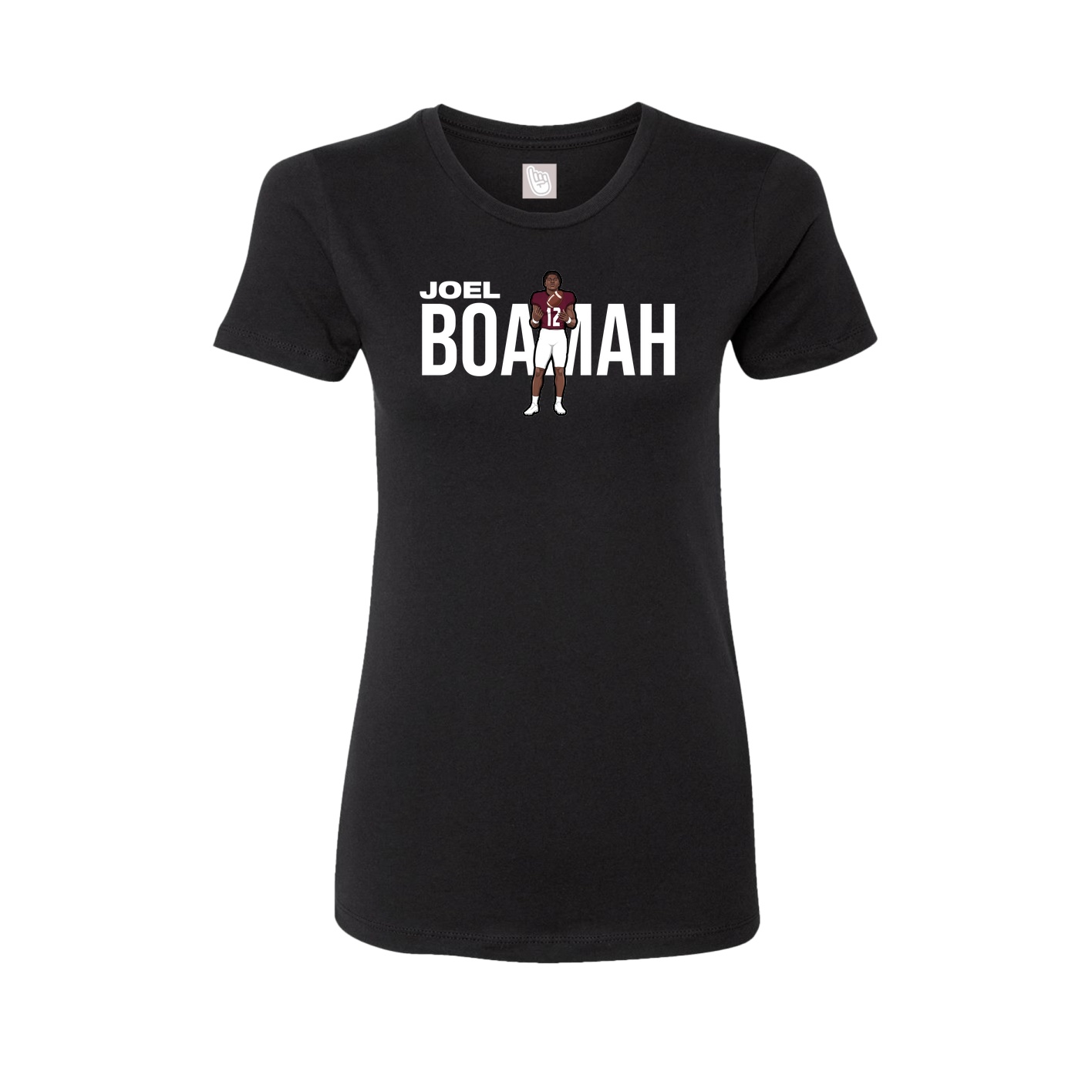 Fitted Women's Tee — Player Name in Black