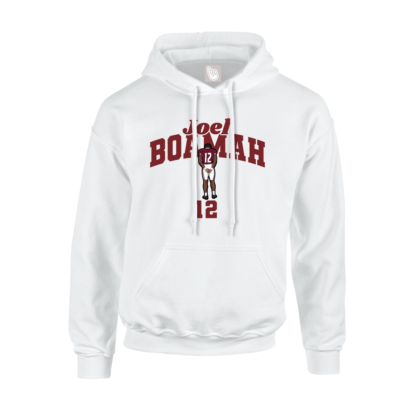 Hoodie — Signature Arch in White