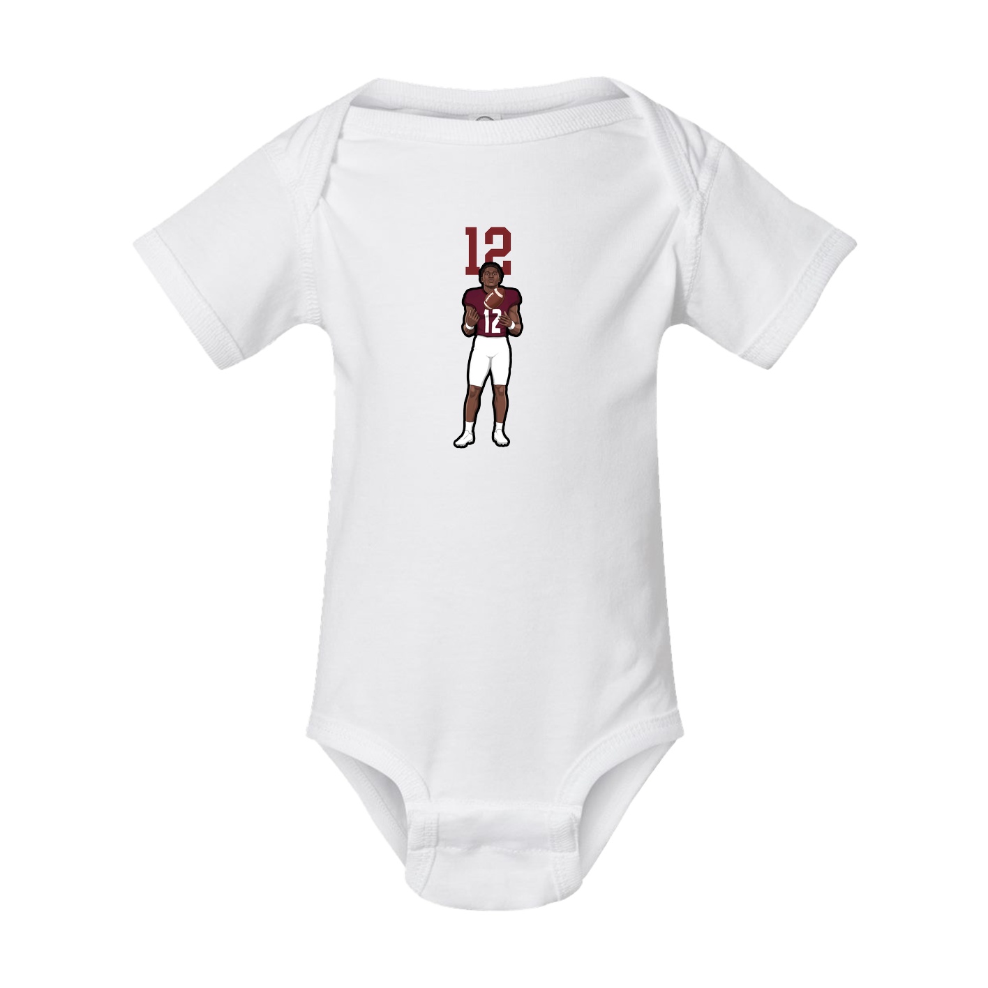 Baby Onesie — Number Top in White