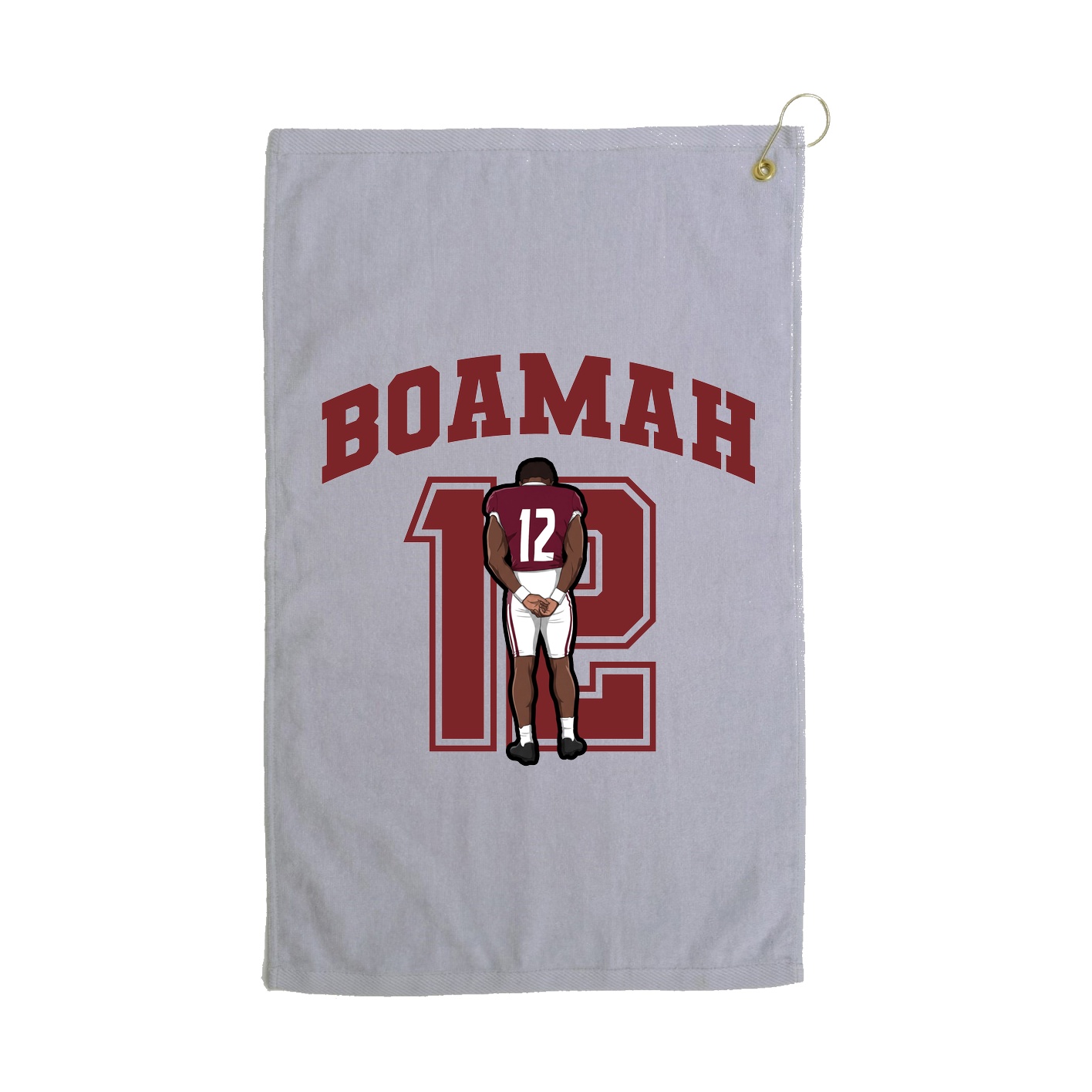 Golf Towel — Number in Grey