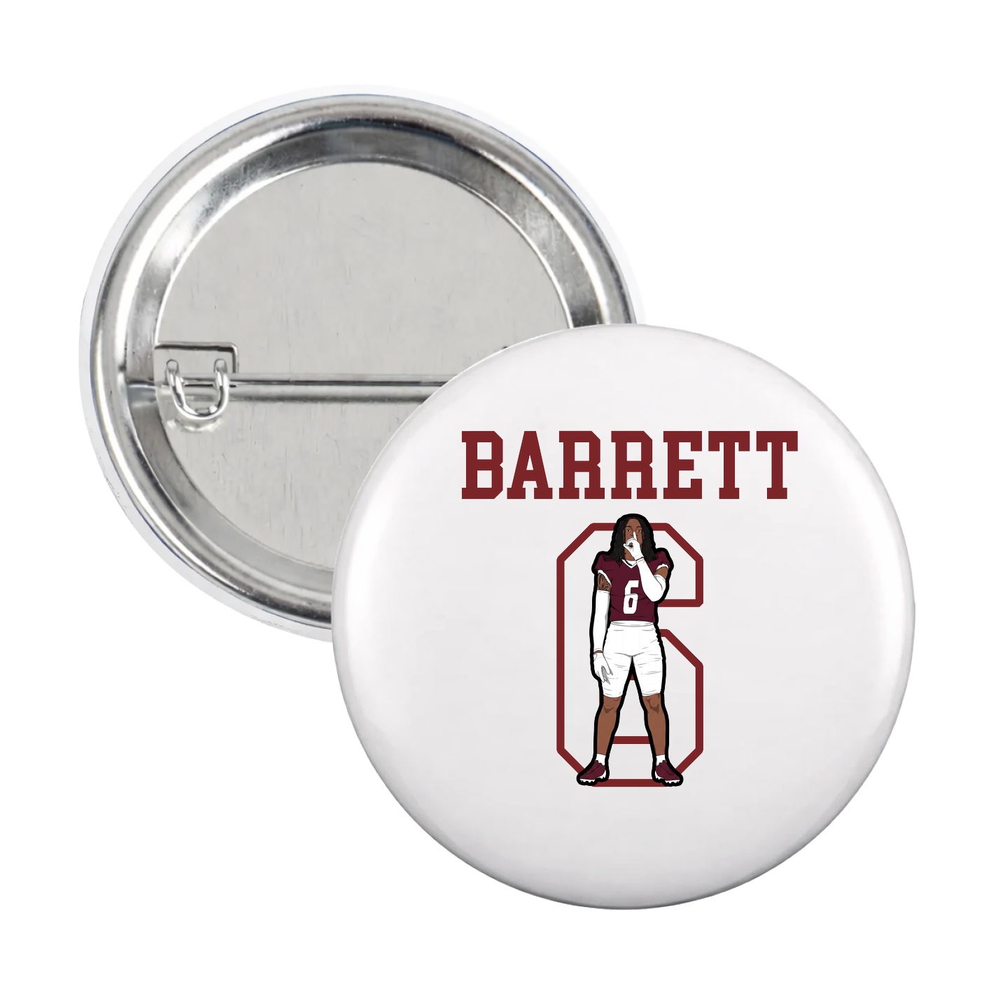 Game Day Button — Shirsey in White
