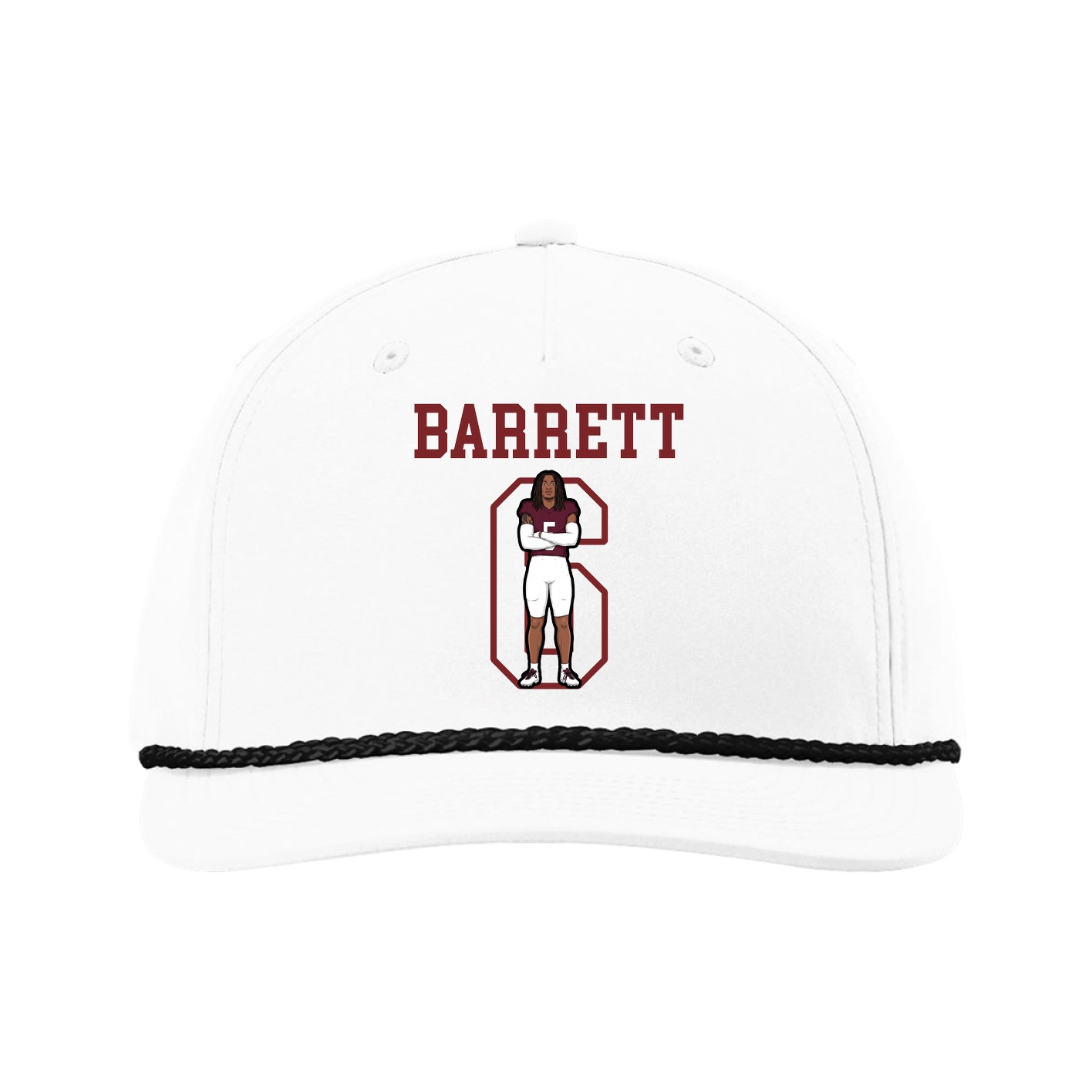 Five-Panel Classic Rope Cap — Shirsey in White