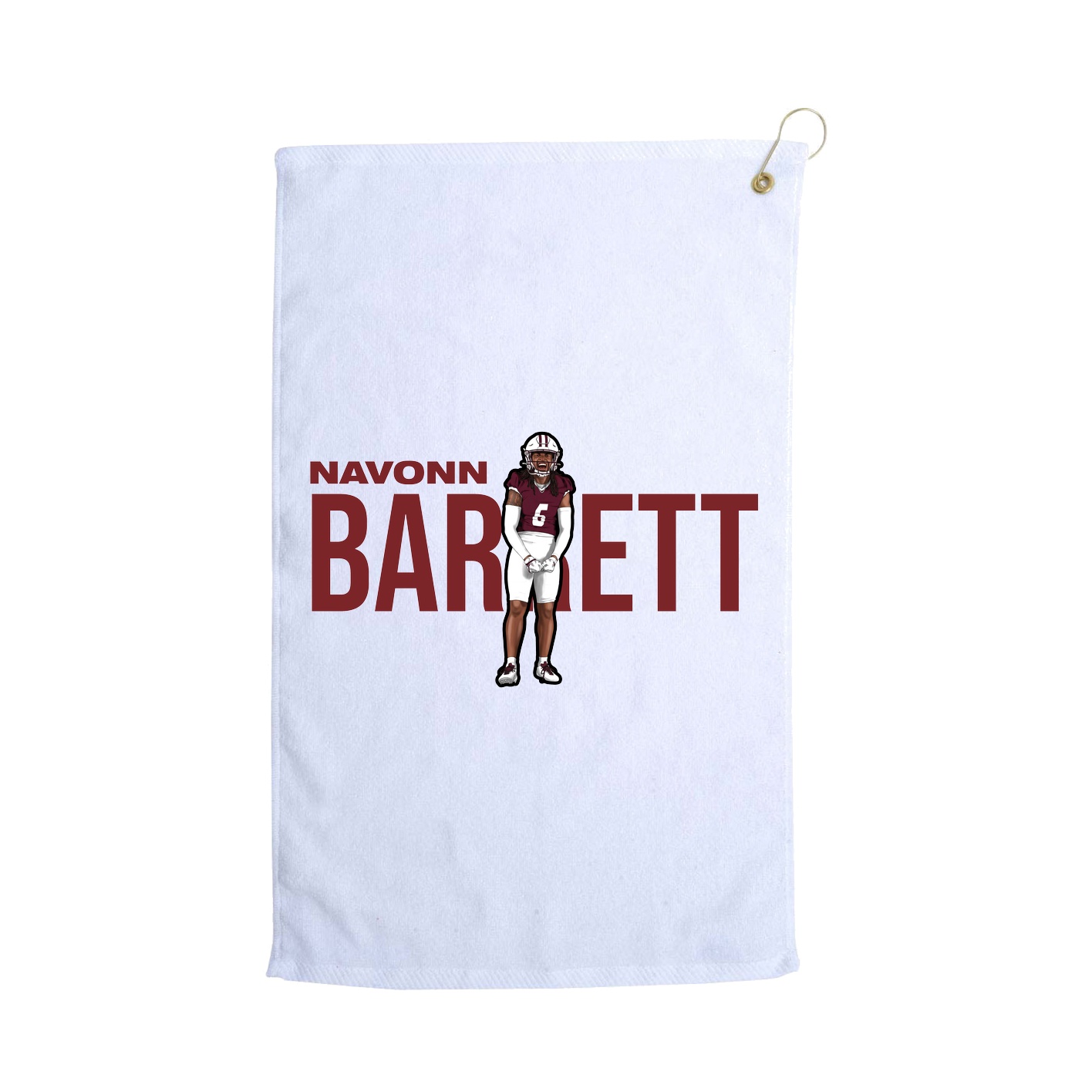 Golf Towel — Player Name in White