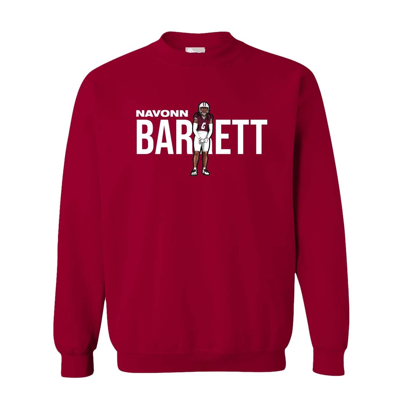 Fleece Crew — Player Name in Cardinal