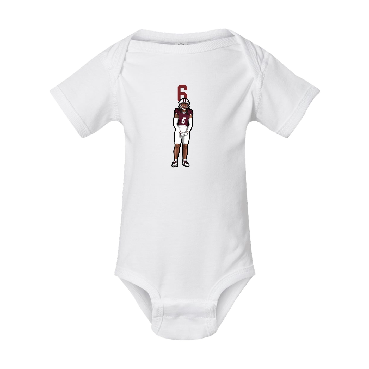 Baby Onesie — Number Top in White