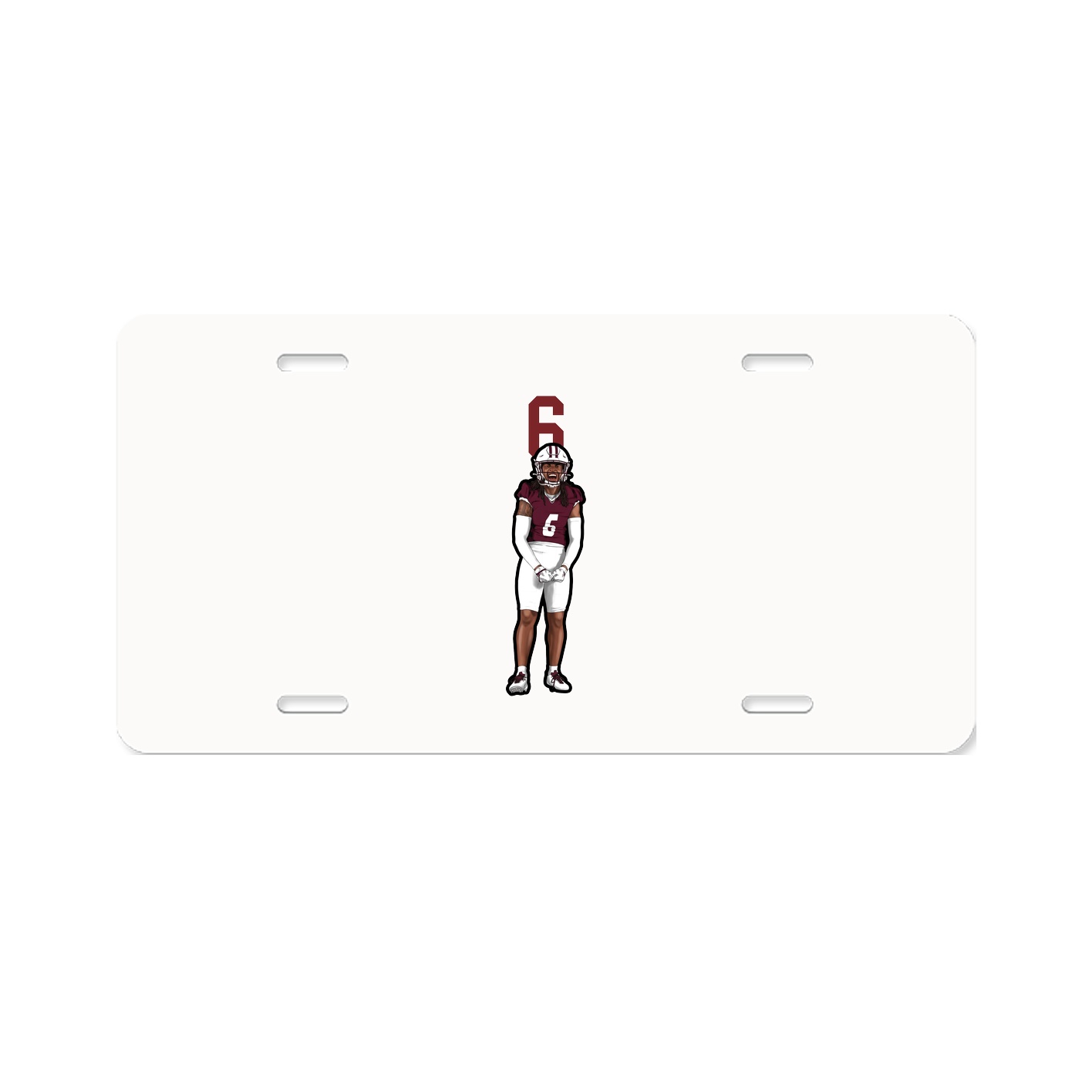 License Plate — Number Top in Classic