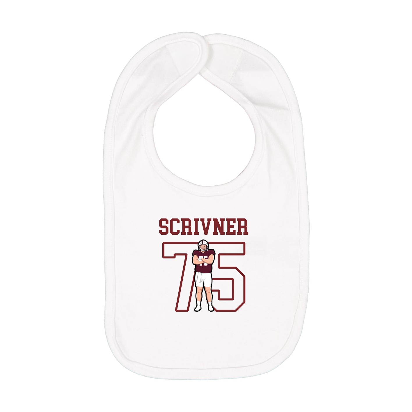 Infant Bib — Shirsey in White