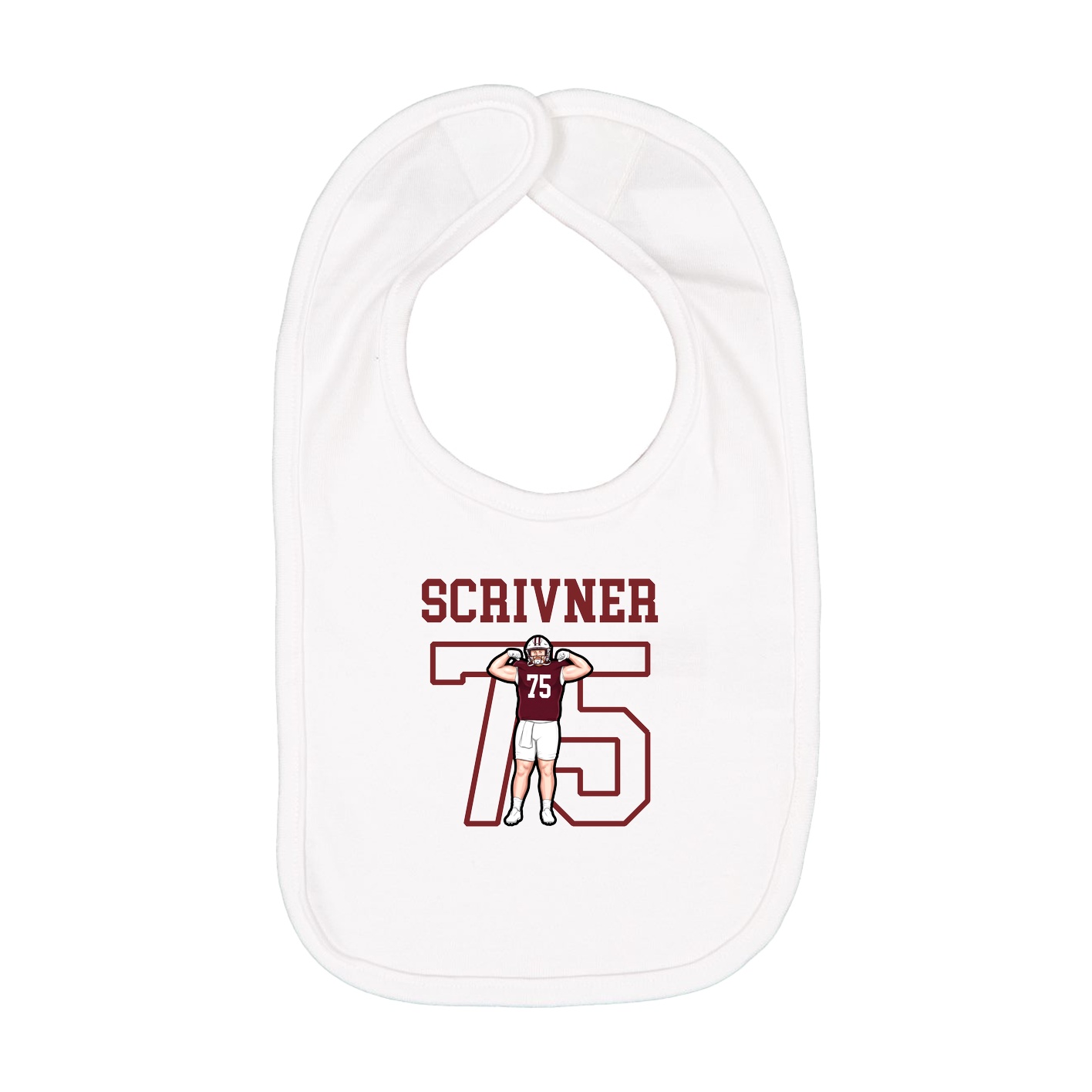 Infant Bib — Shirsey in White
