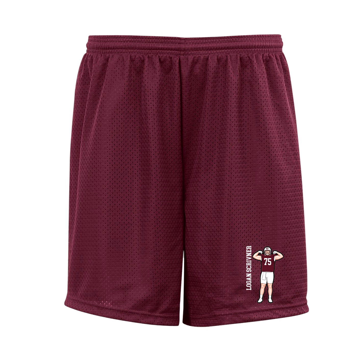 Shorts — Name Vertical in Cardinal