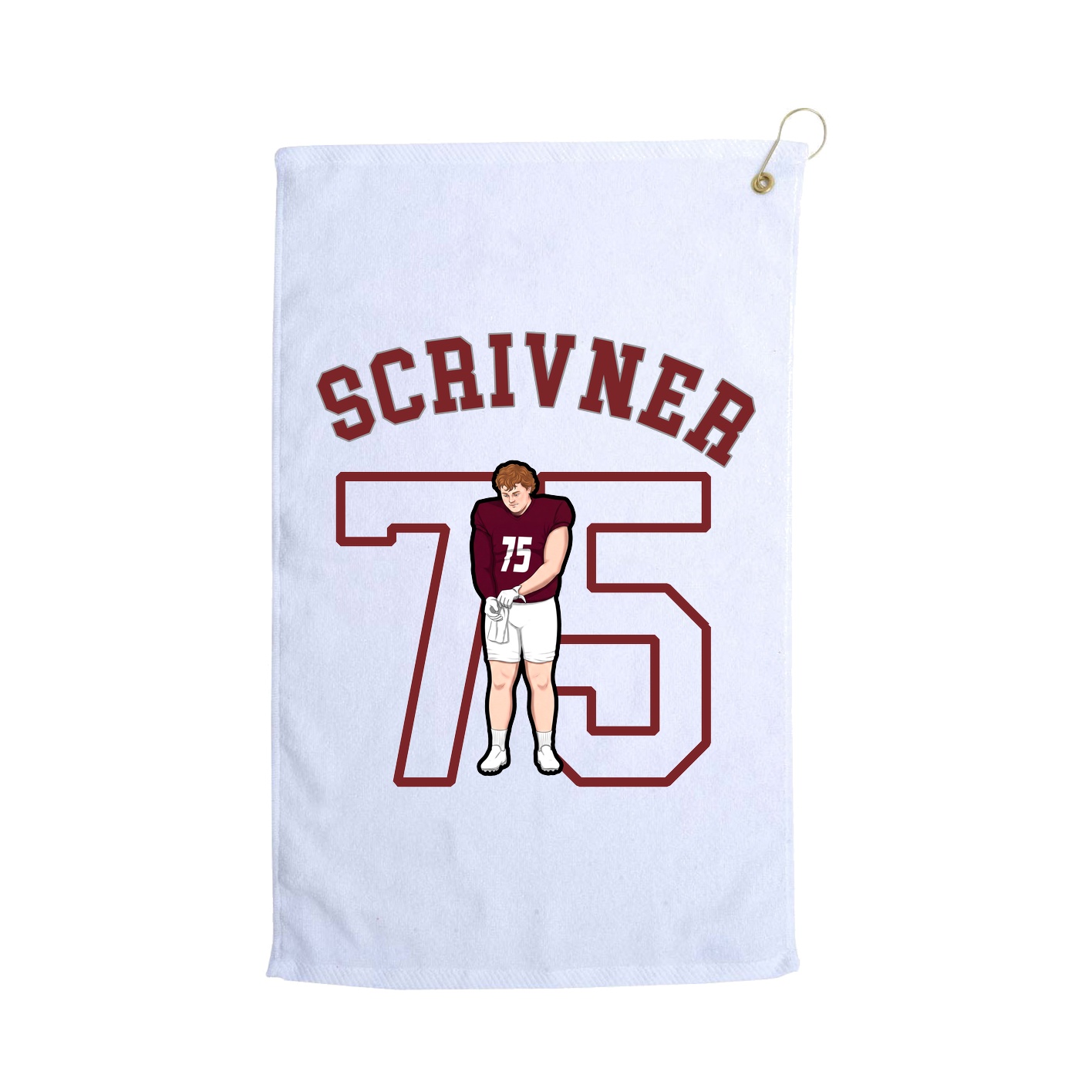 Golf Towel — Shirsey Arch in White