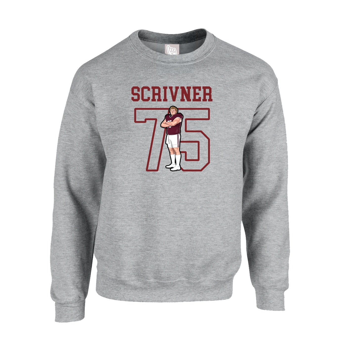 Fleece Crew — Shirsey in Grey