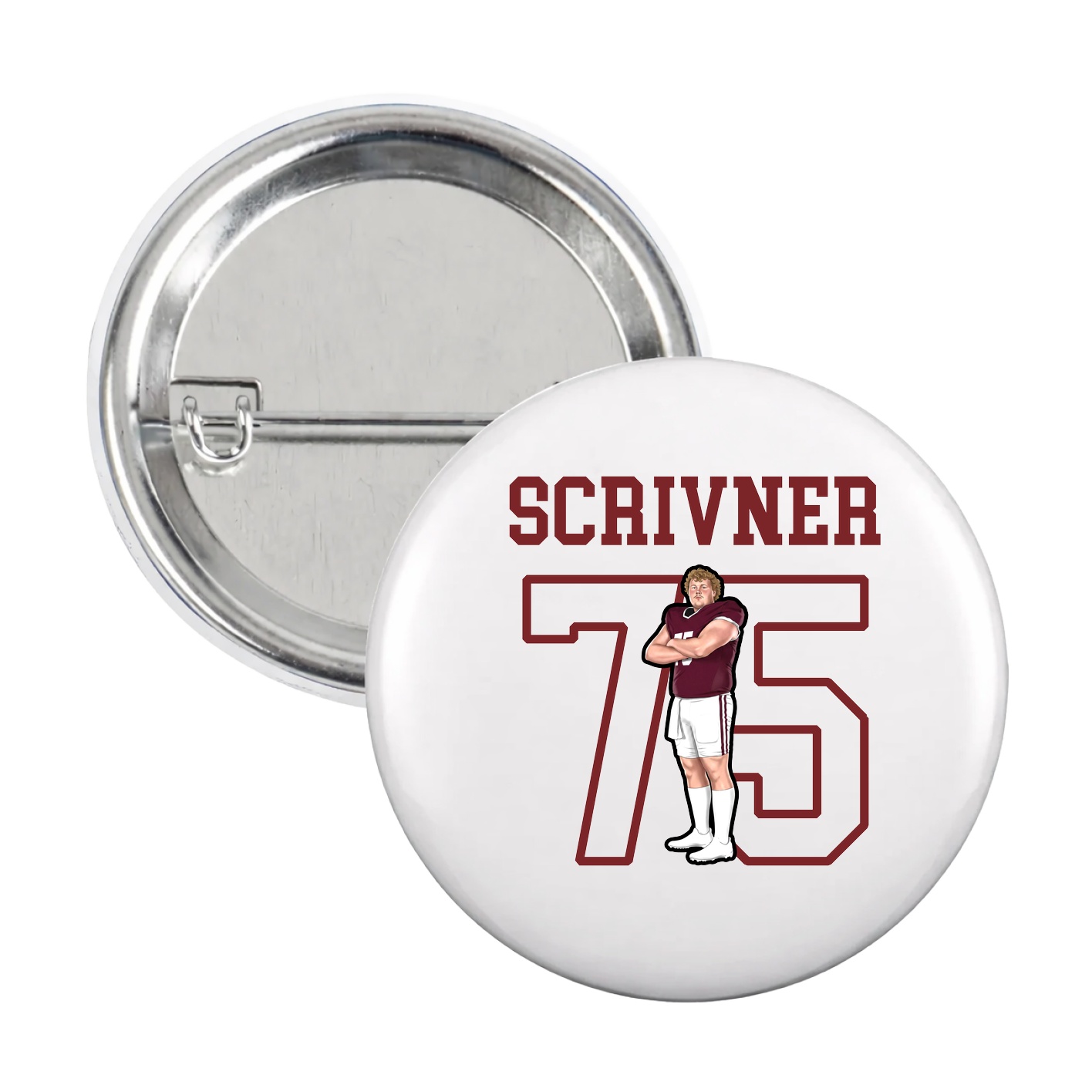 Game Day Button — Shirsey in White