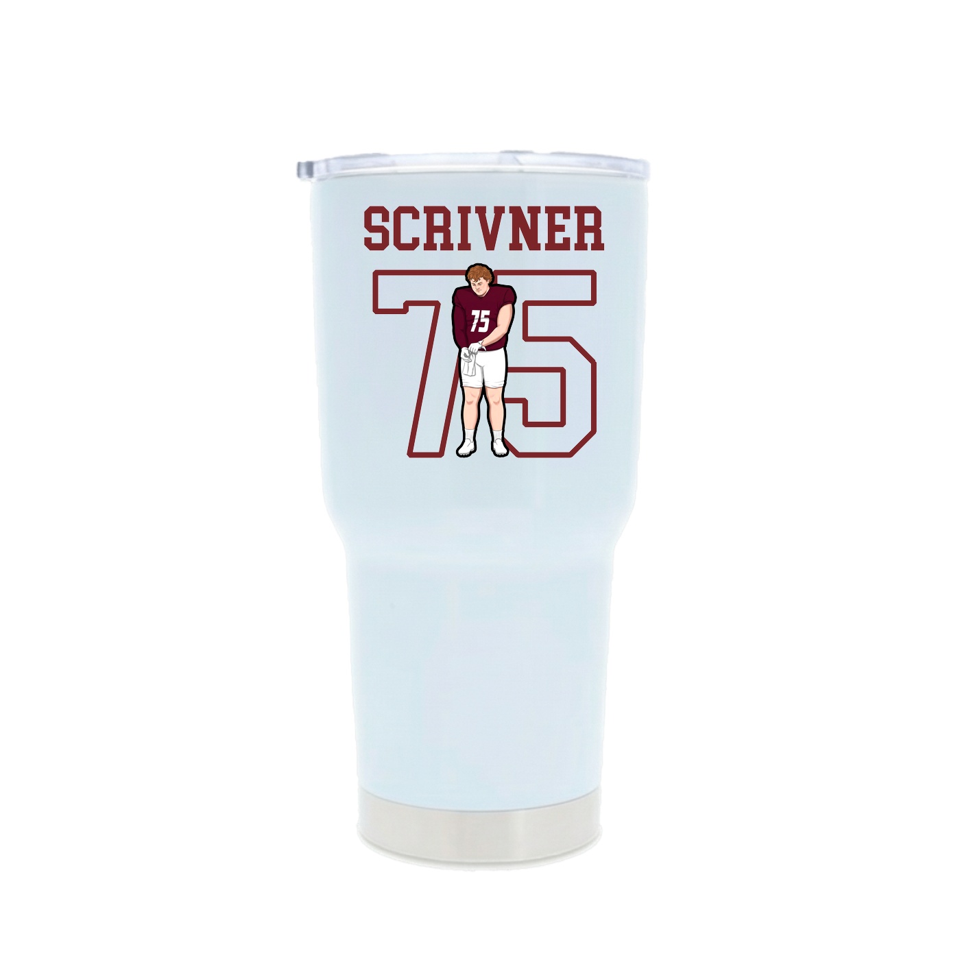 30oz Stainless Steel Tumbler — Shirsey in White