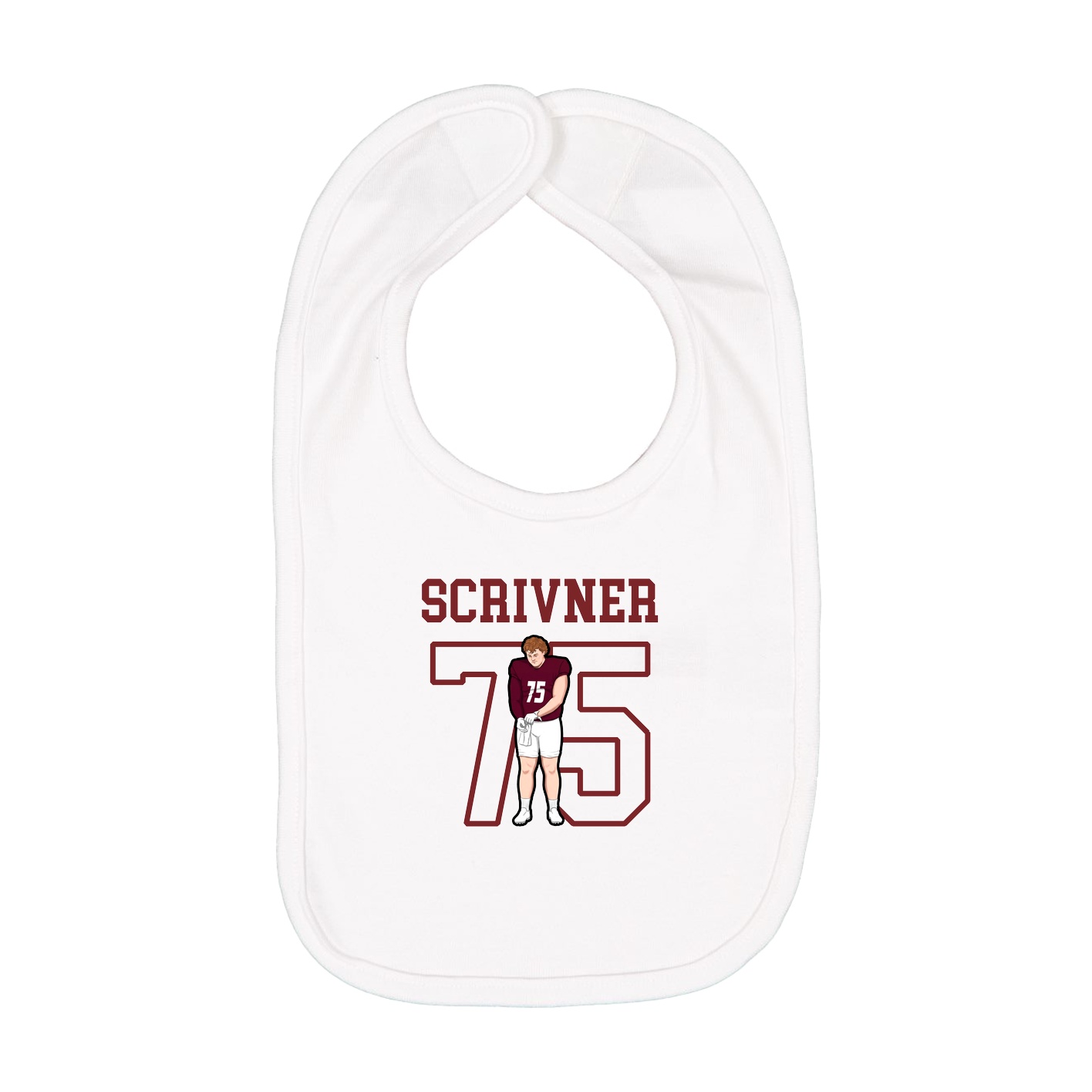 Infant Bib — Shirsey in White