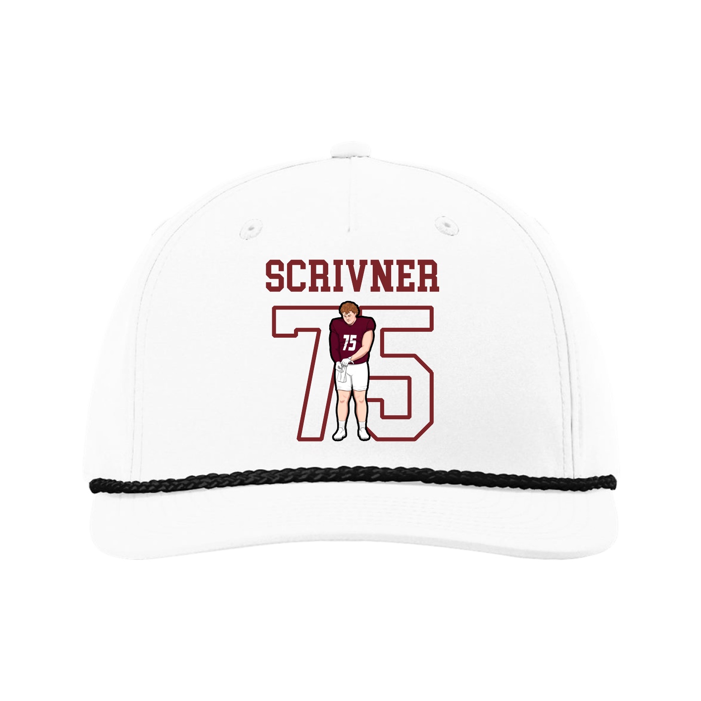 Five-Panel Classic Rope Cap — Shirsey in White
