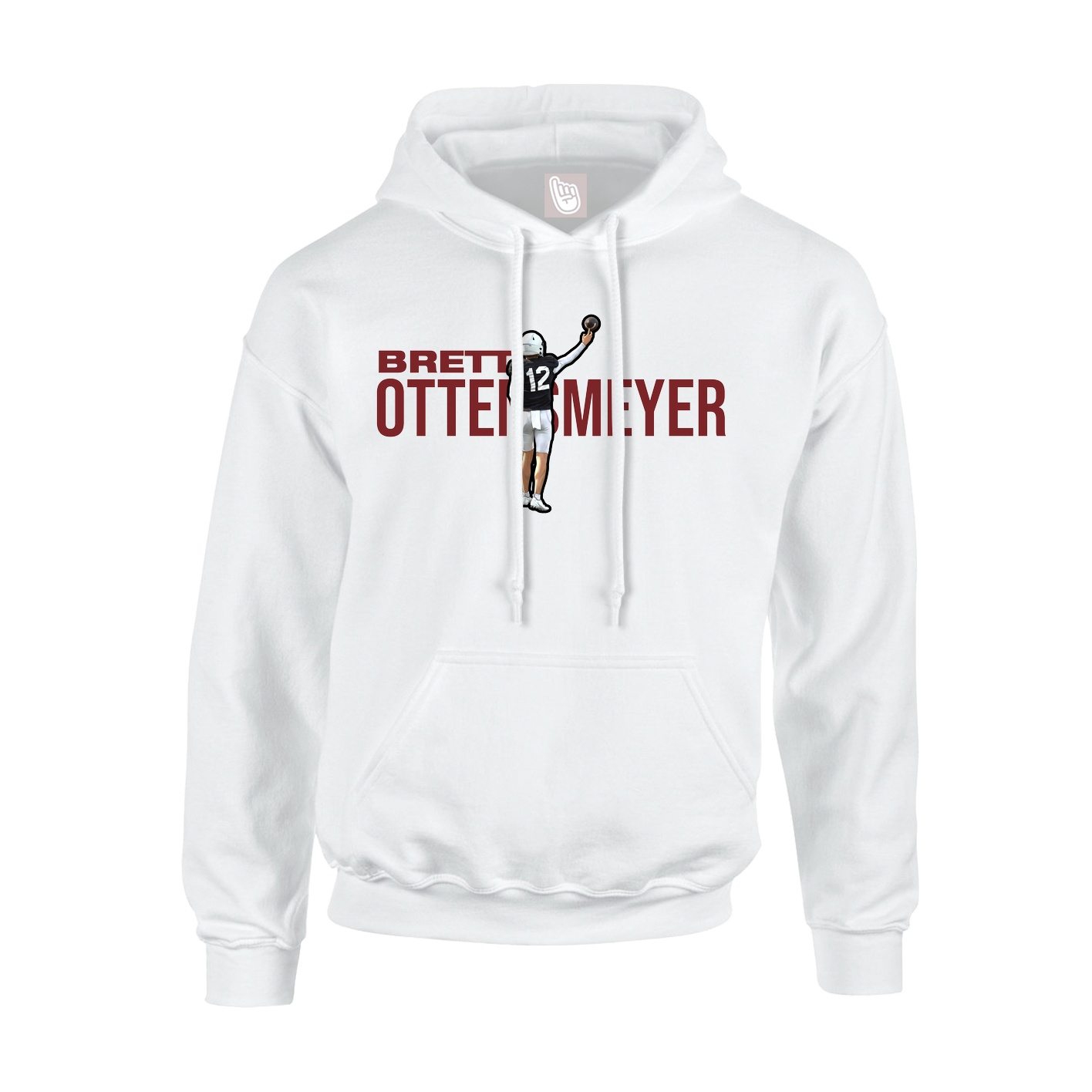 Youth Hoodie — Player Name in White