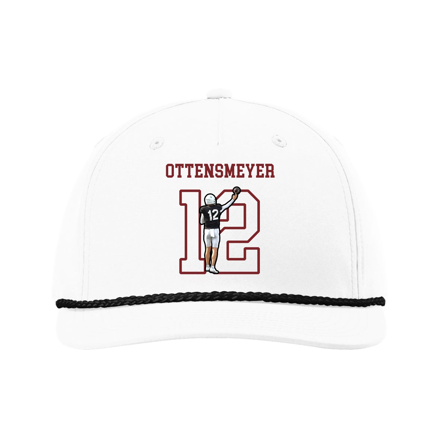Five-Panel Classic Rope Cap — Shirsey in White