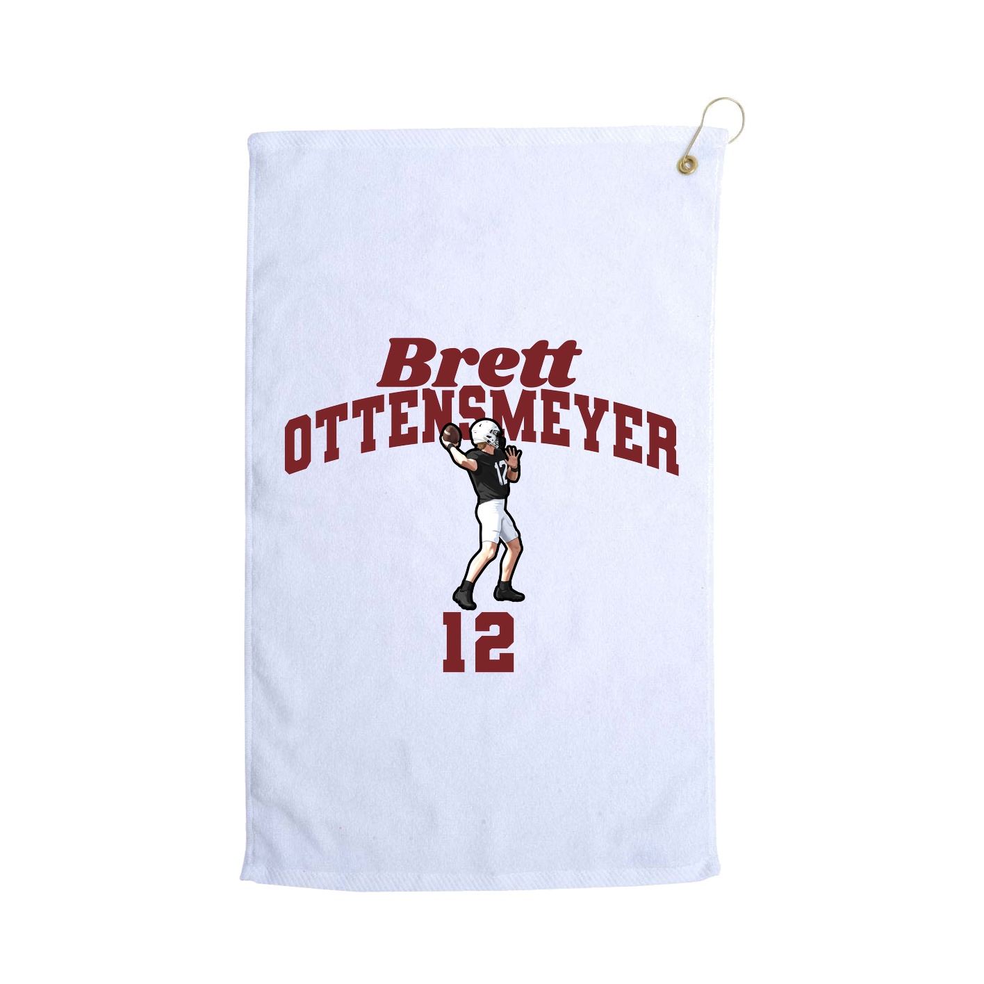 Golf Towel — Signature Arch in White