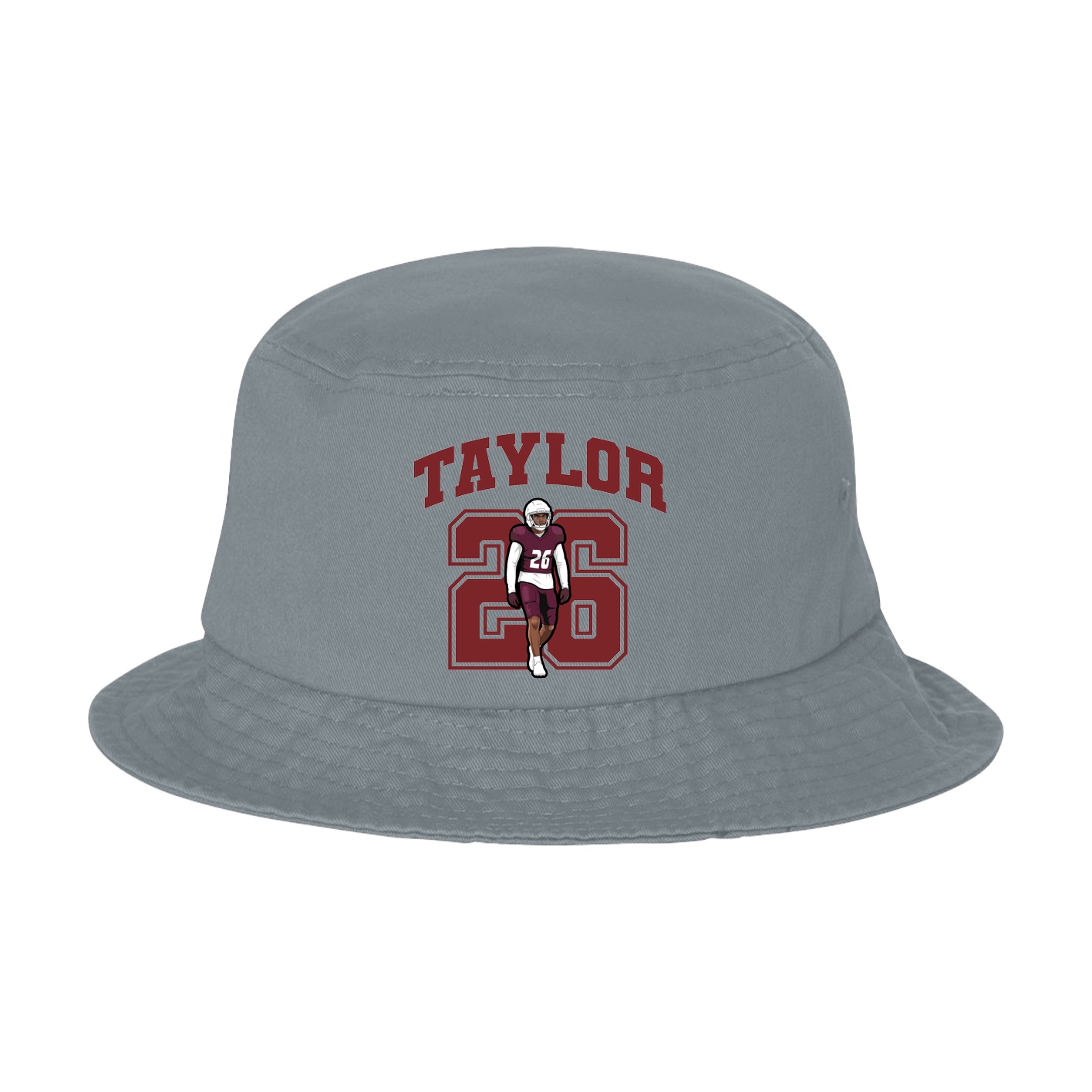 Bucket Cap — Number in Grey