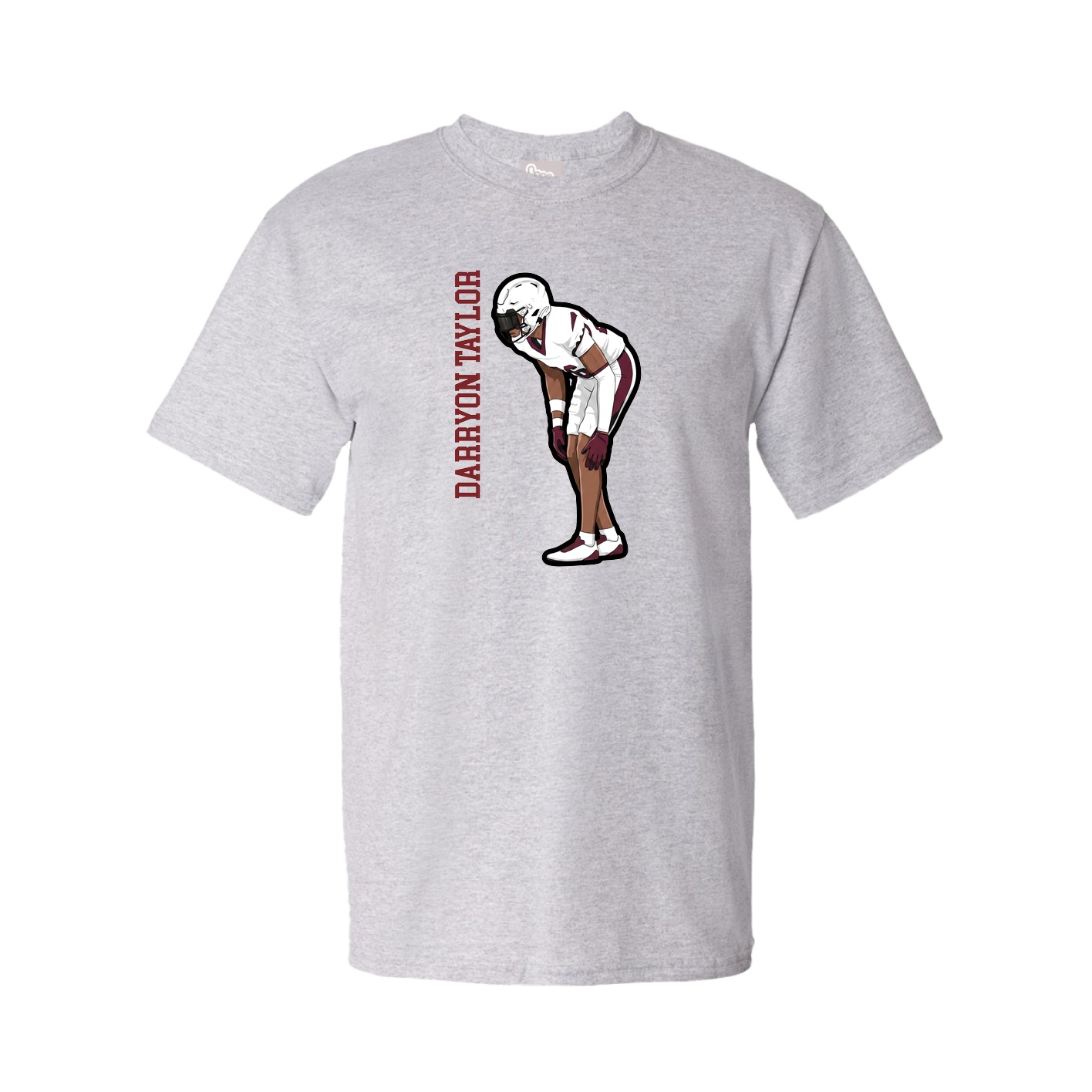 Tee — Name Vertical in Grey