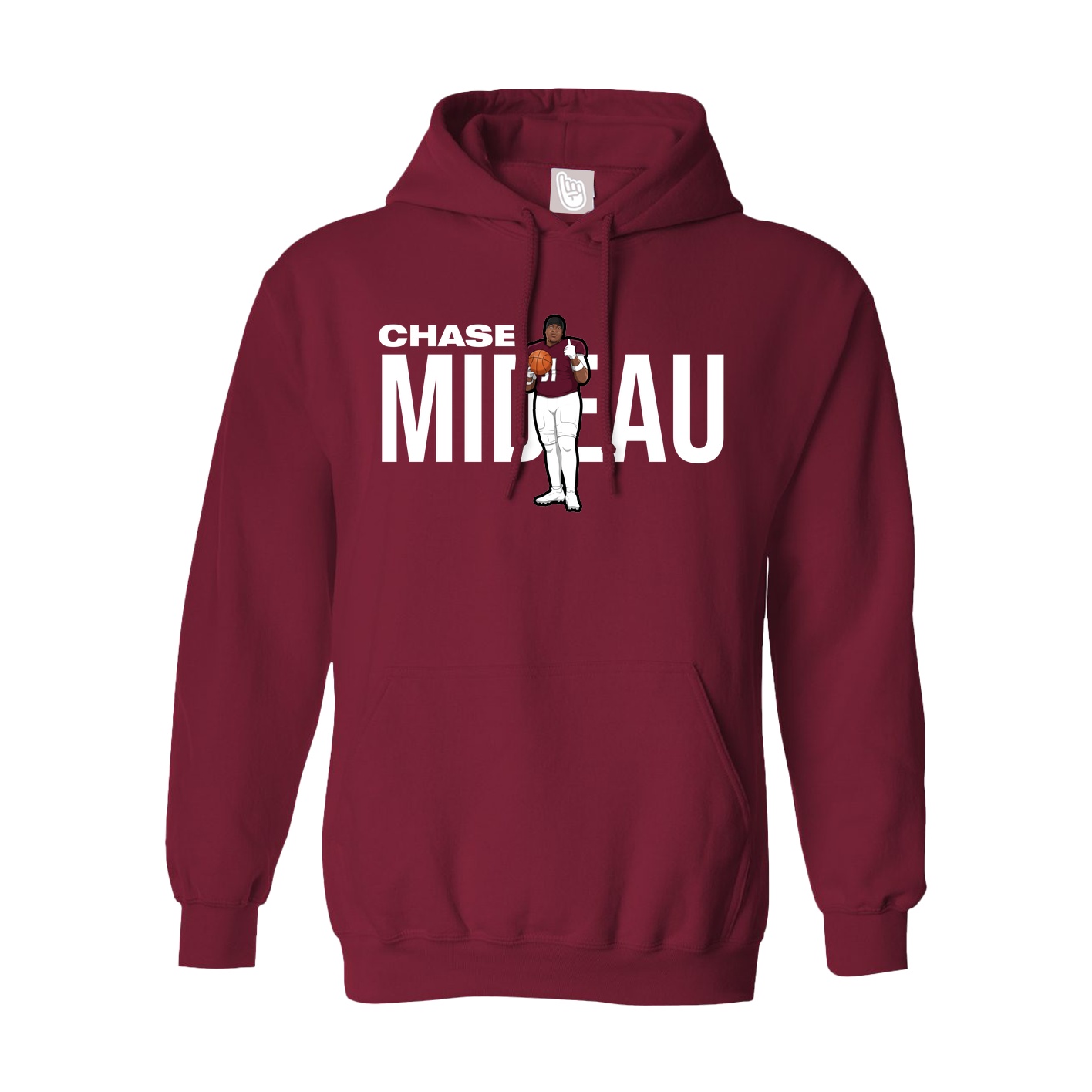 Hoodie — Player Name in Cardinal
